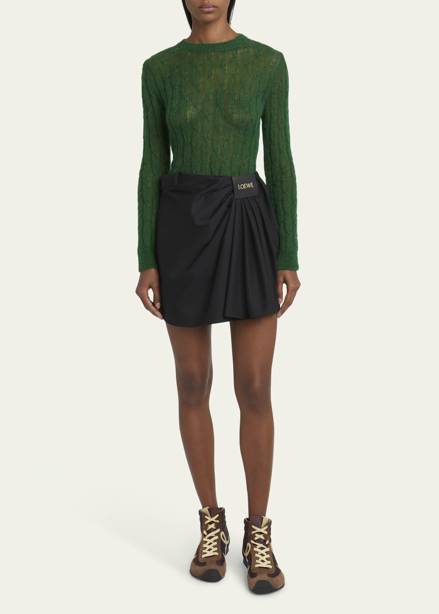 Loewe Mohair Cable Sweater Image 2 of 5