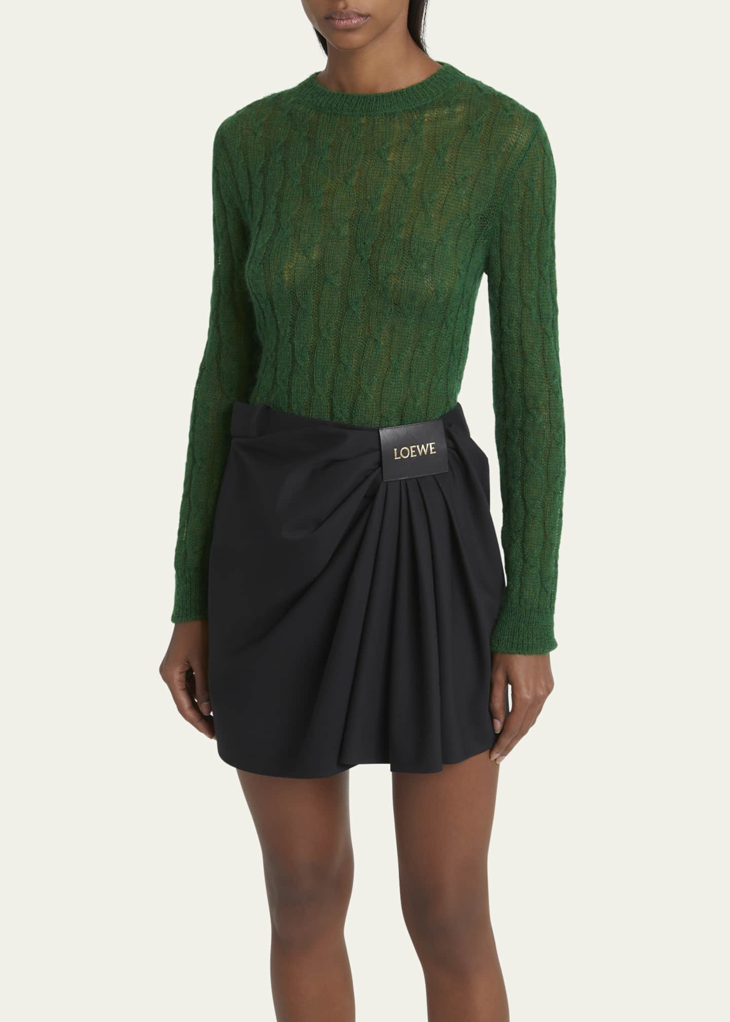 Loewe Mohair Cable Sweater Image 4 of 5