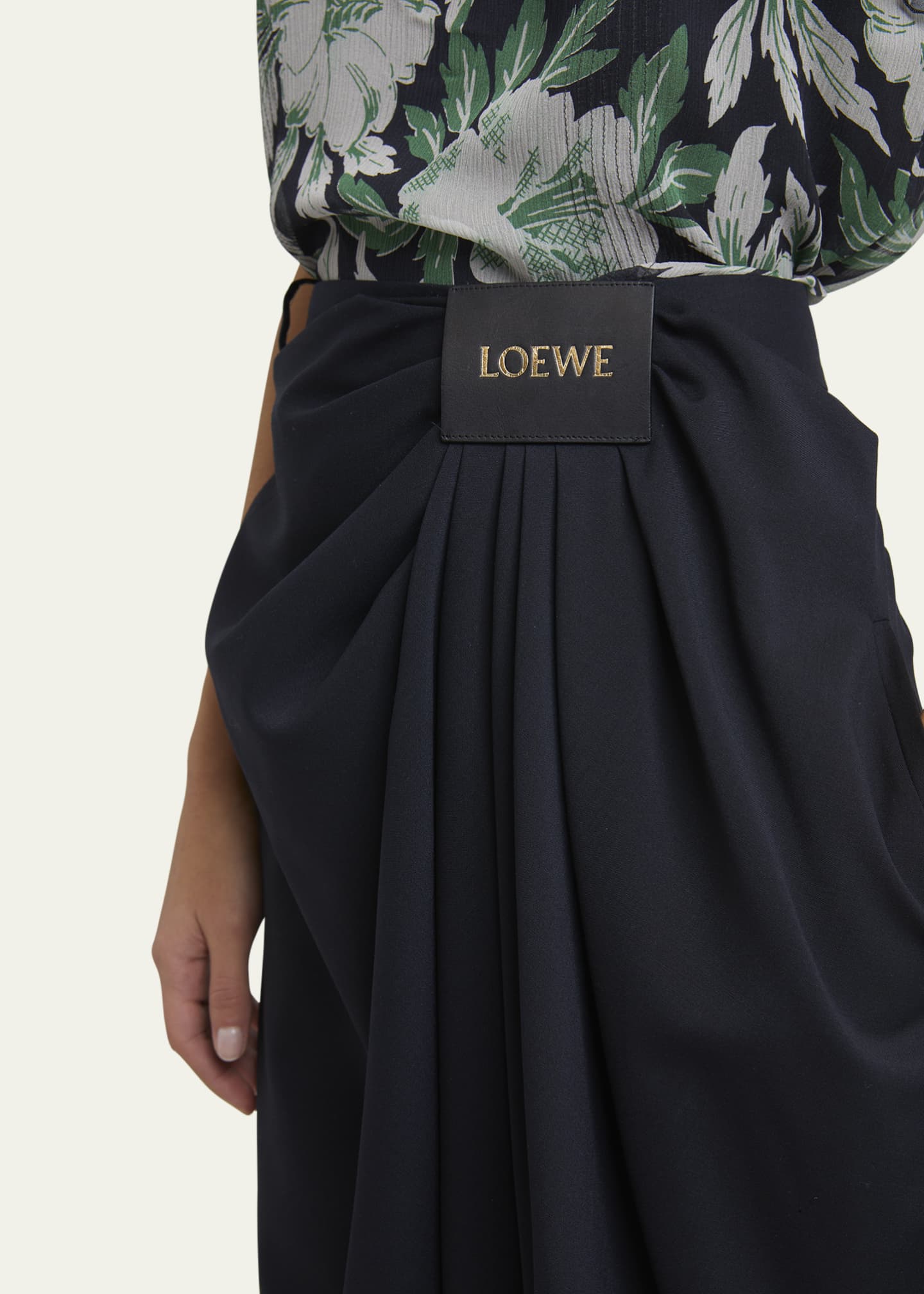 Loewe Cropped Draped Wool Trousers Image 5 of 5