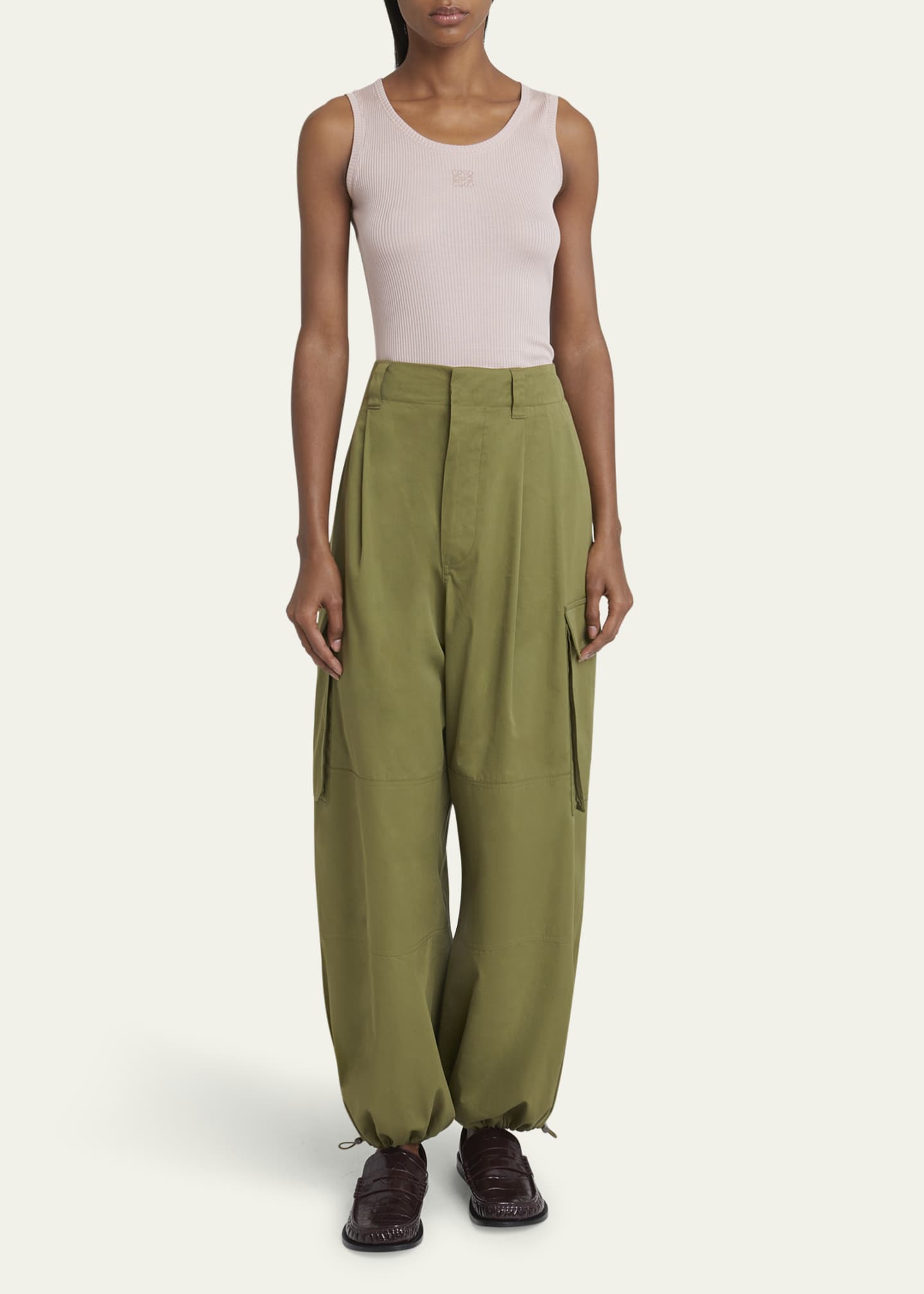 Loewe Anagram Logo Ribbed Tank Top Image 2 of 5
