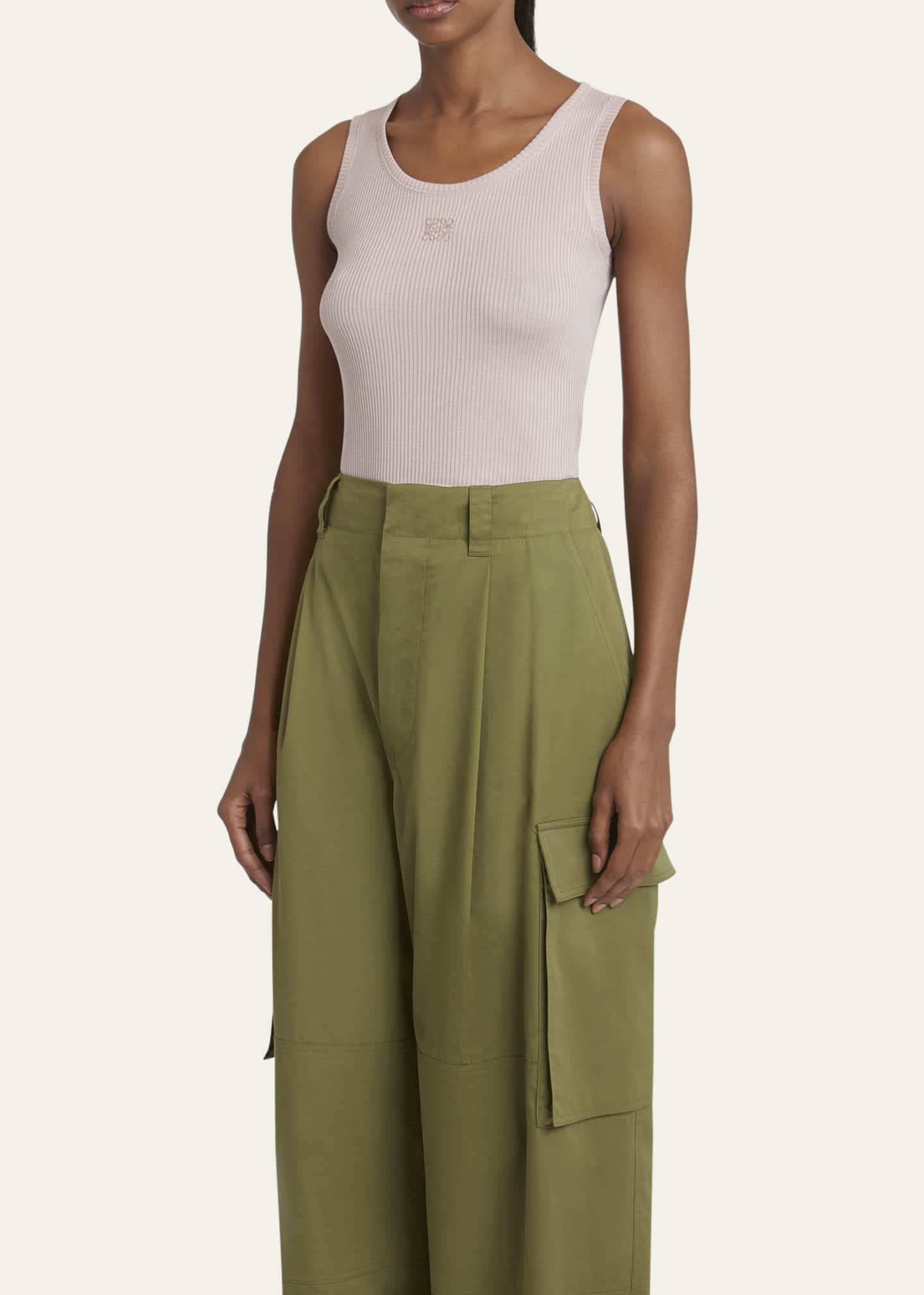 Loewe Anagram Logo Ribbed Tank Top Image 4 of 5