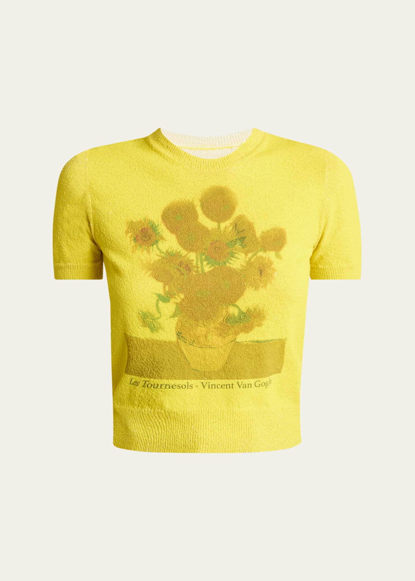 Loewe Printed Van Gogh Sunflower Short Sleeve Sweater Image 1 of 5