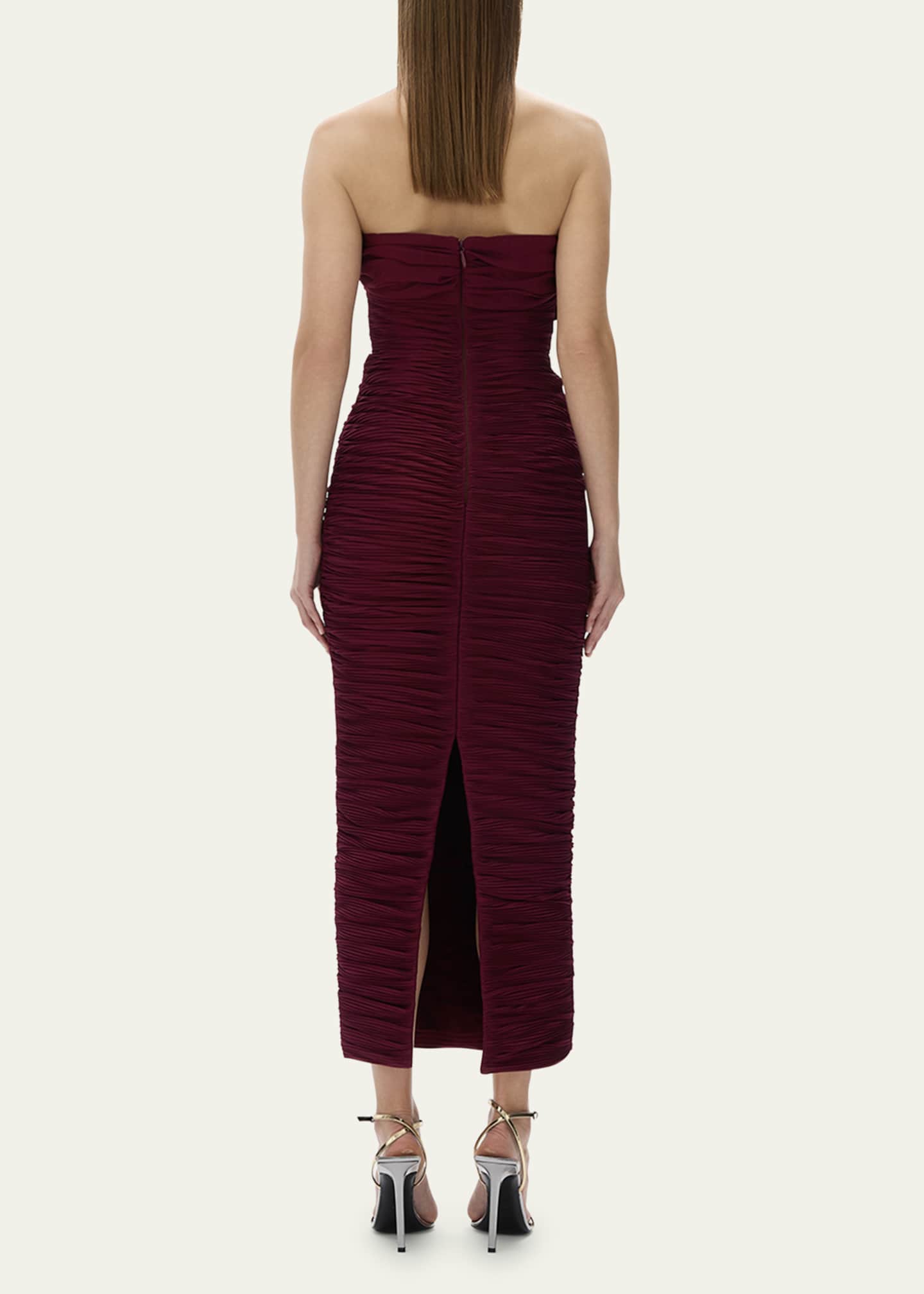Rachel Gilbert Jensen Strapless Ruched Dress Image 3 of 5