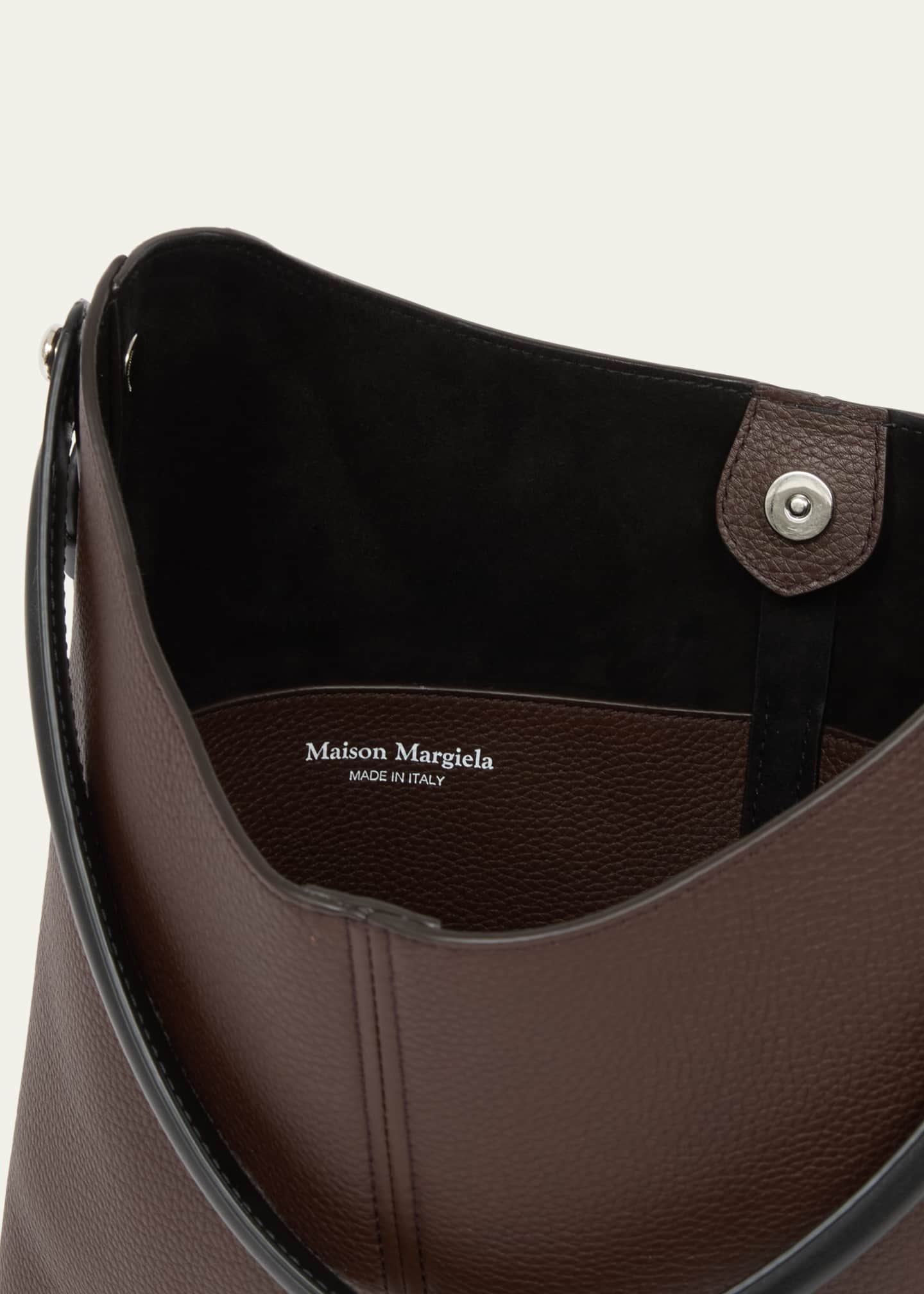 Maison Margiela Dress-Age Leather Hobo Bag Image 3 of 3