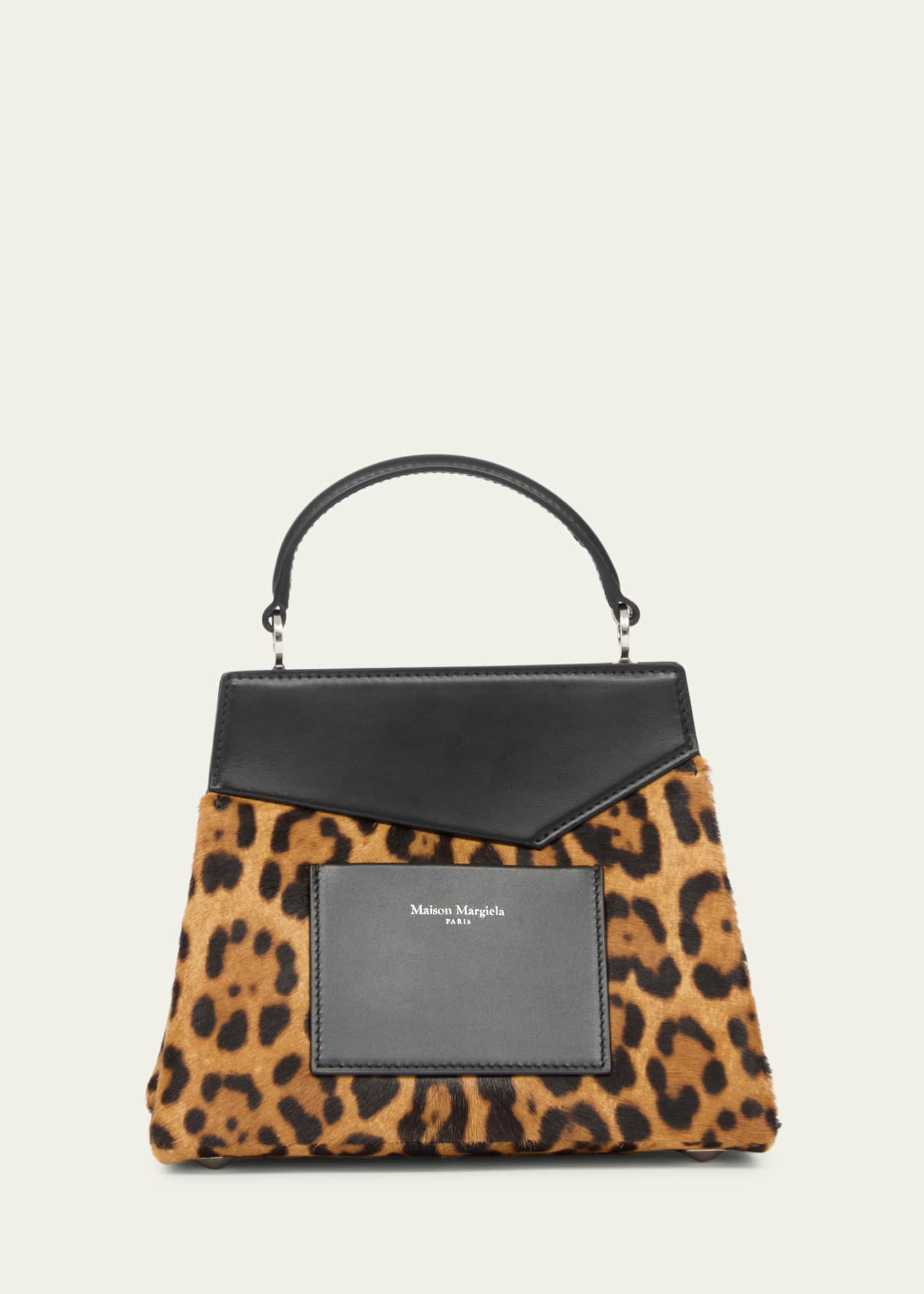Maison Margiela Snatched Small Leopard Calf Hair Crossbody Bag Image 2 of 4