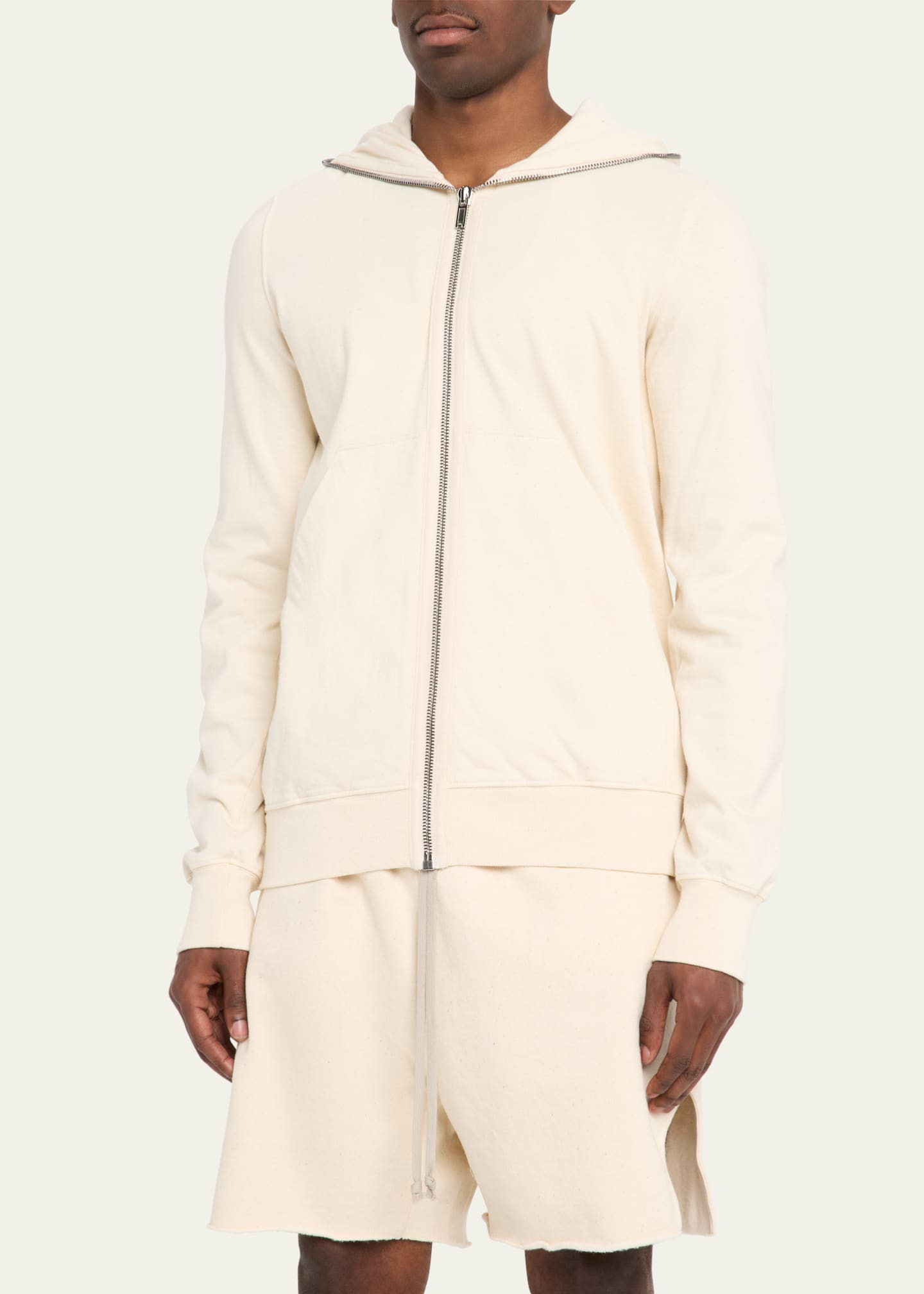 DRKSHDW RICK OWENS Men's Full-Zip Cotton Hoodie - Bergdorf Goodman