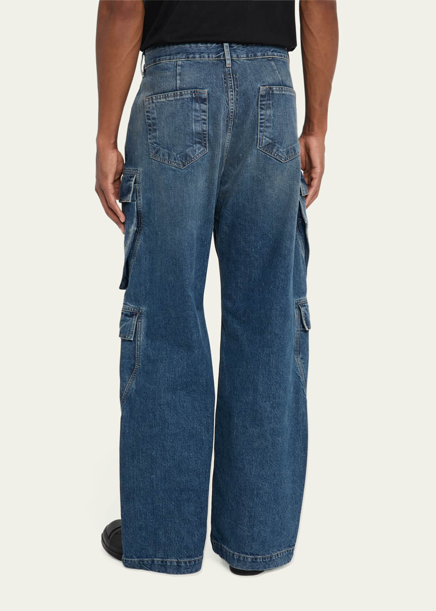 DRKSHDW RICK OWENS Men's Double Cargo Jeans Image 3 of 5
