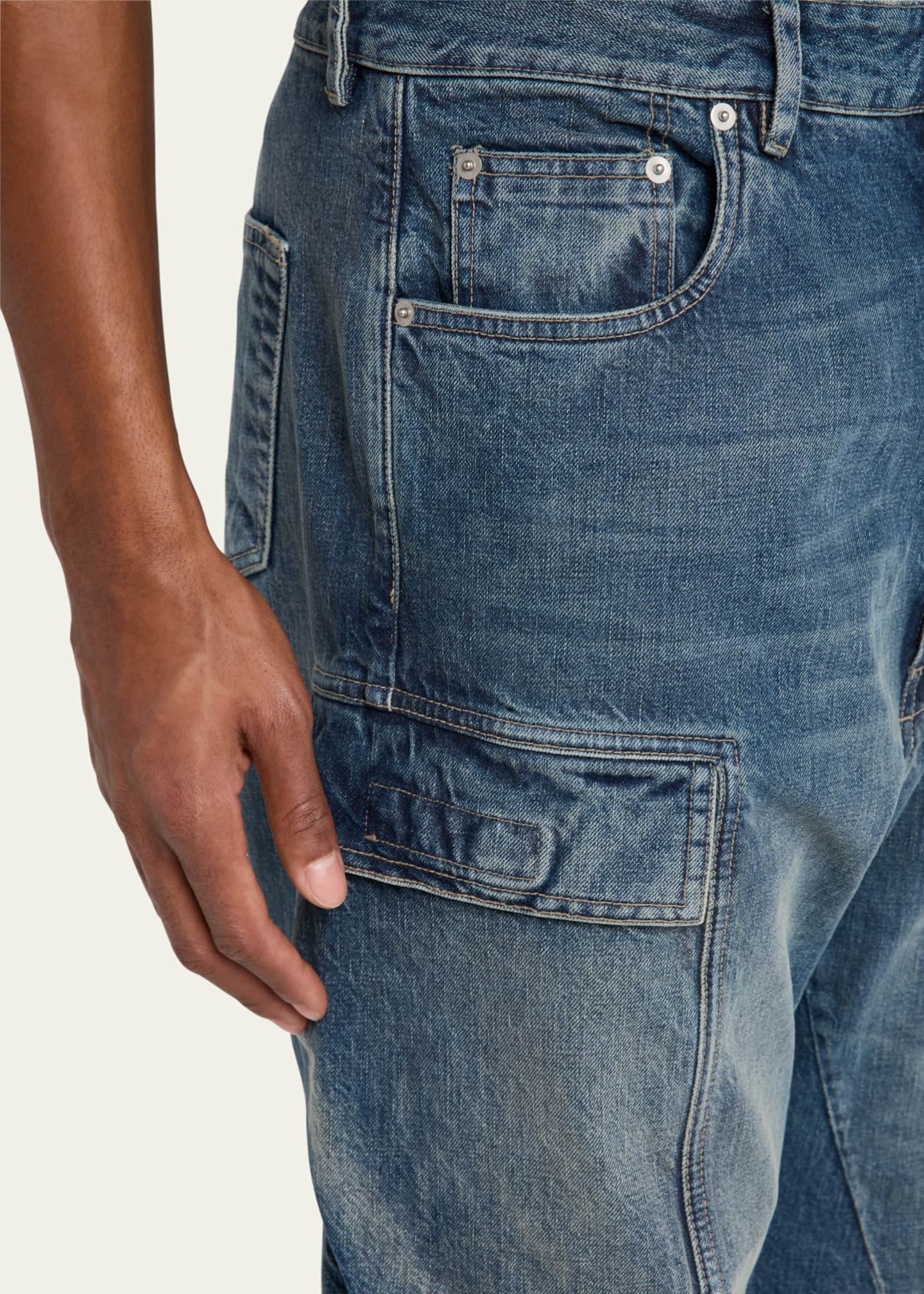 DRKSHDW RICK OWENS Men's Double Cargo Jeans Image 5 of 5