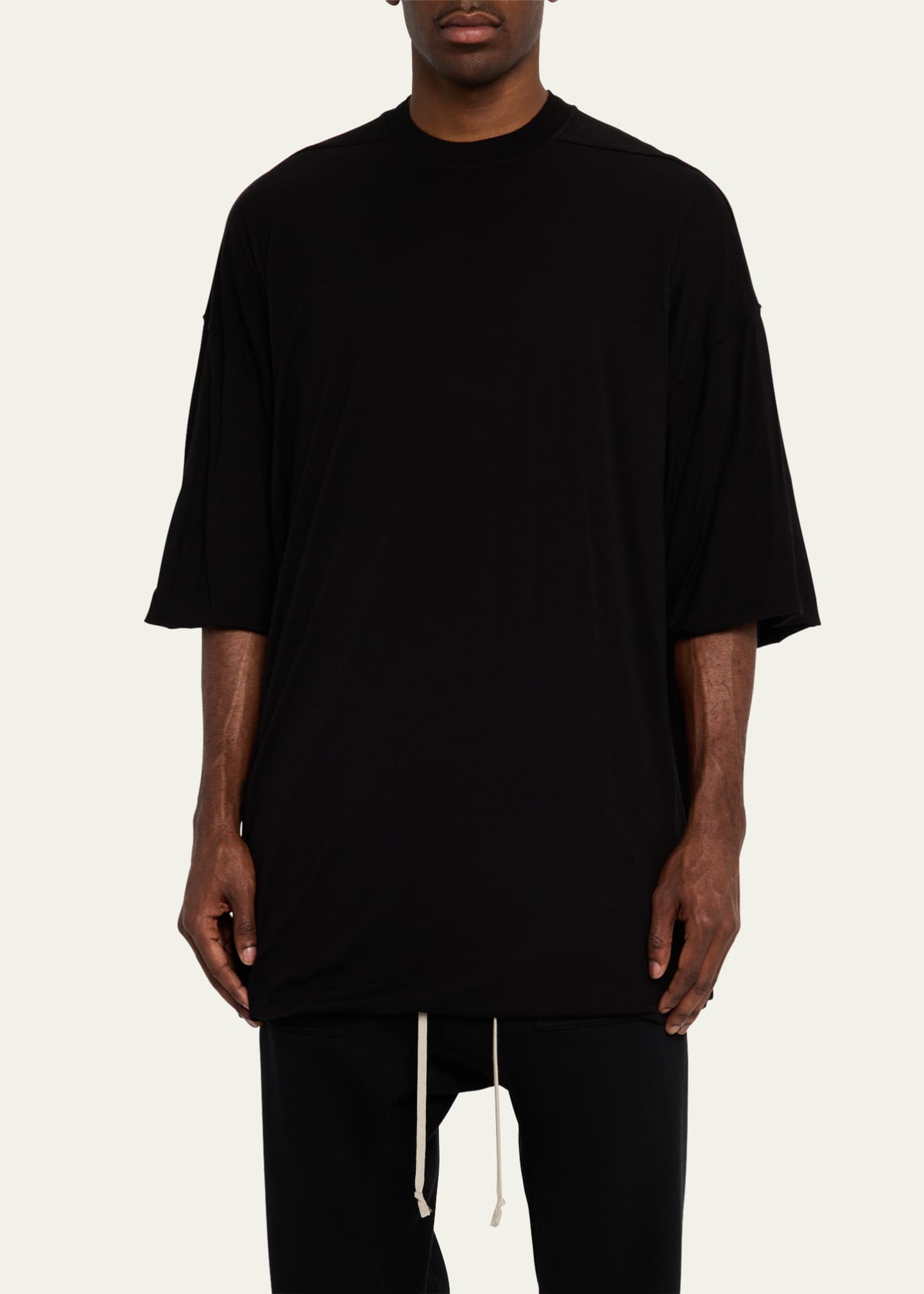 DRKSHDW RICK OWENS Men's Tommy Double-Layer T-Shirt Image 4 of 5