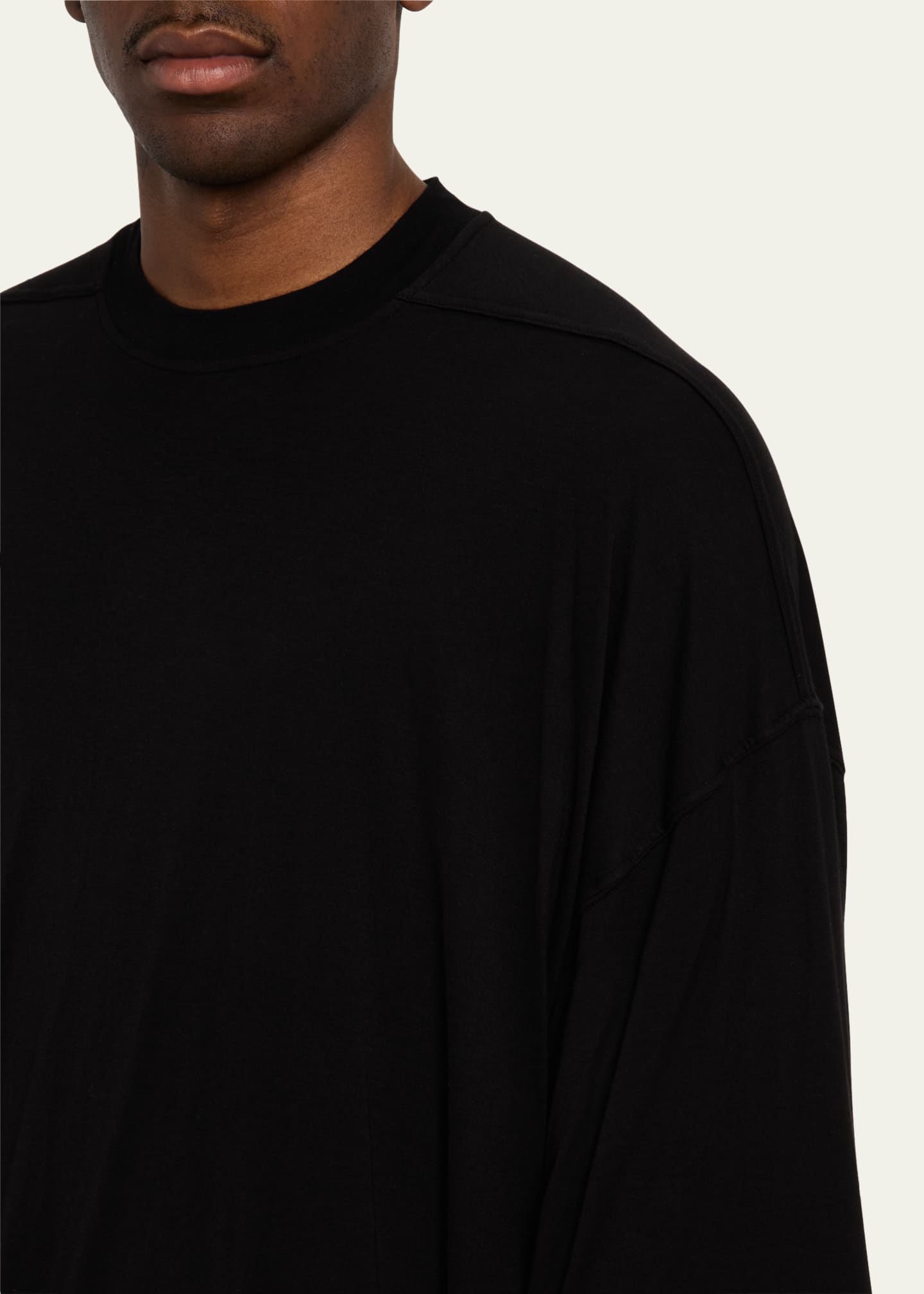 DRKSHDW RICK OWENS Men's Tommy Double-Layer T-Shirt Image 5 of 5