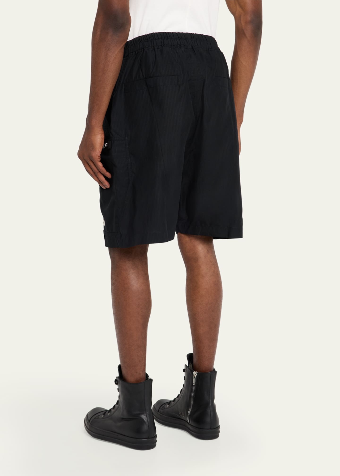 DRKSHDW RICK OWENS Men's Bauhaus Drawstring Shorts Image 3 of 5
