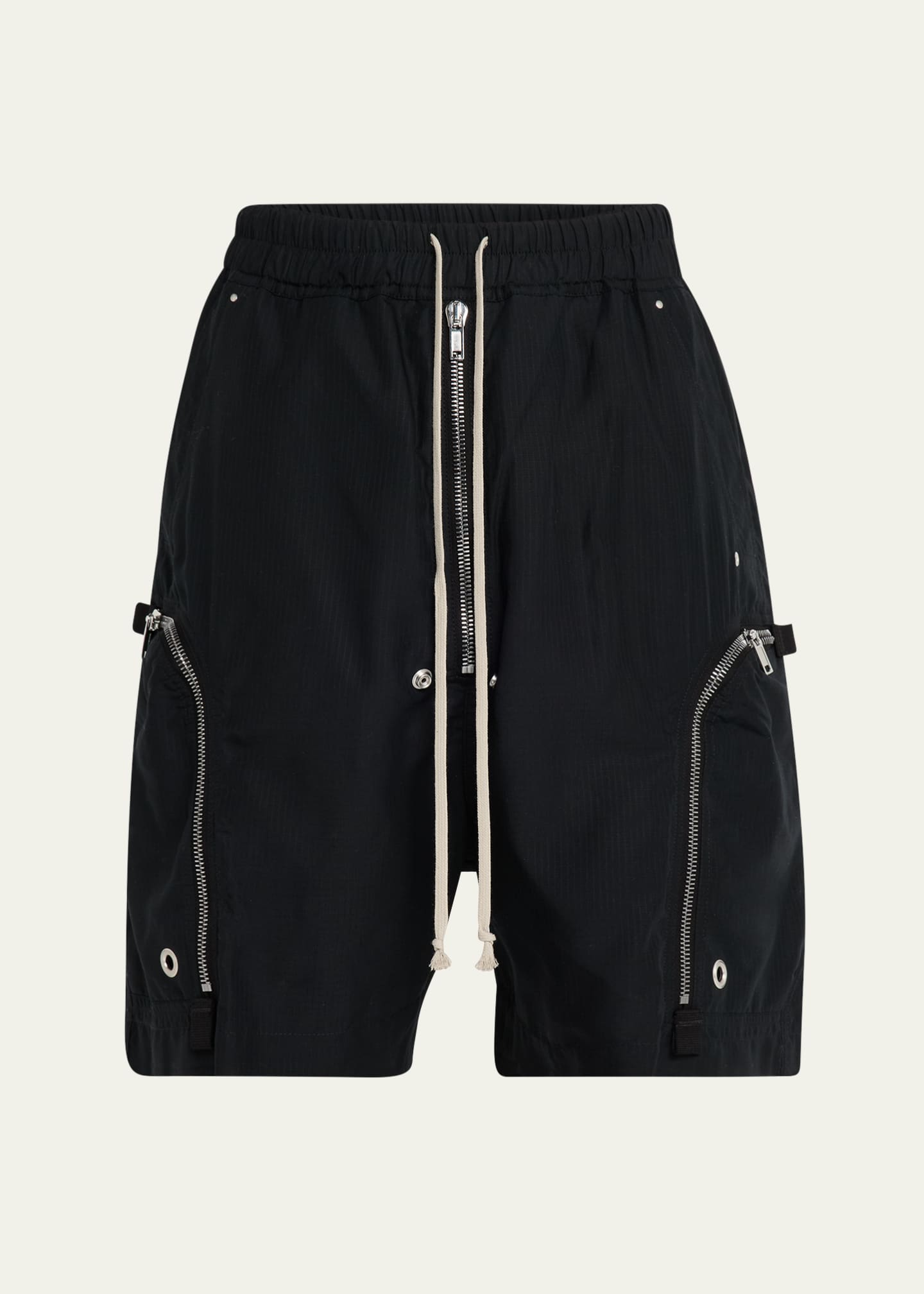 DRKSHDW RICK OWENS Men's Bauhaus Drawstring Shorts Image 1 of 5