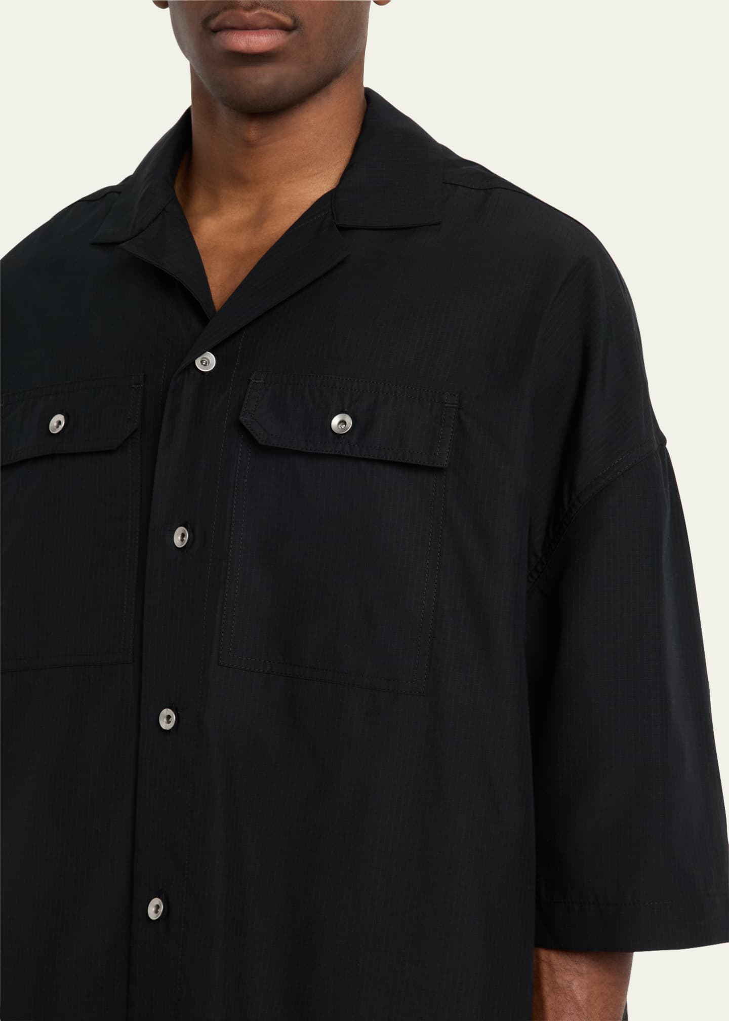 DRKSHDW RICK OWENS Men's Magnum Tommy Camp Shirt - Bergdorf