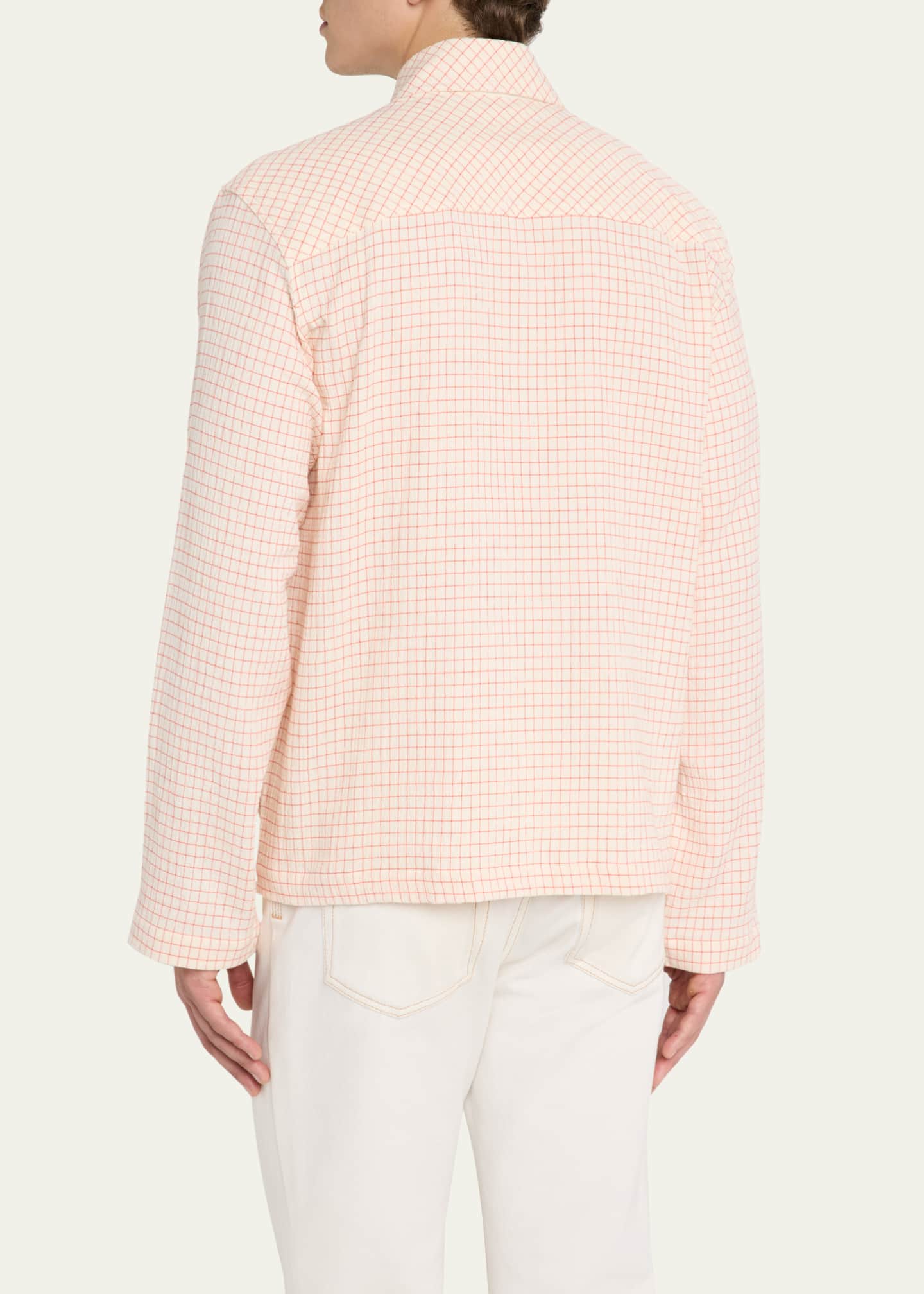 S.S. DALEY Men's Clarence Seersucker Check Chore Jacket Image 3 of 5