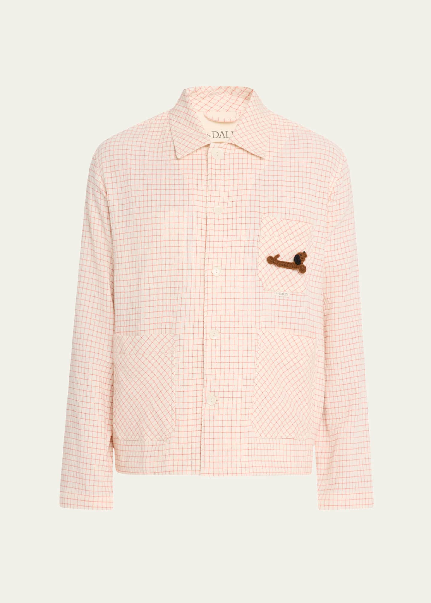 S.S. DALEY Men's Clarence Seersucker Check Chore Jacket Image 1 of 5