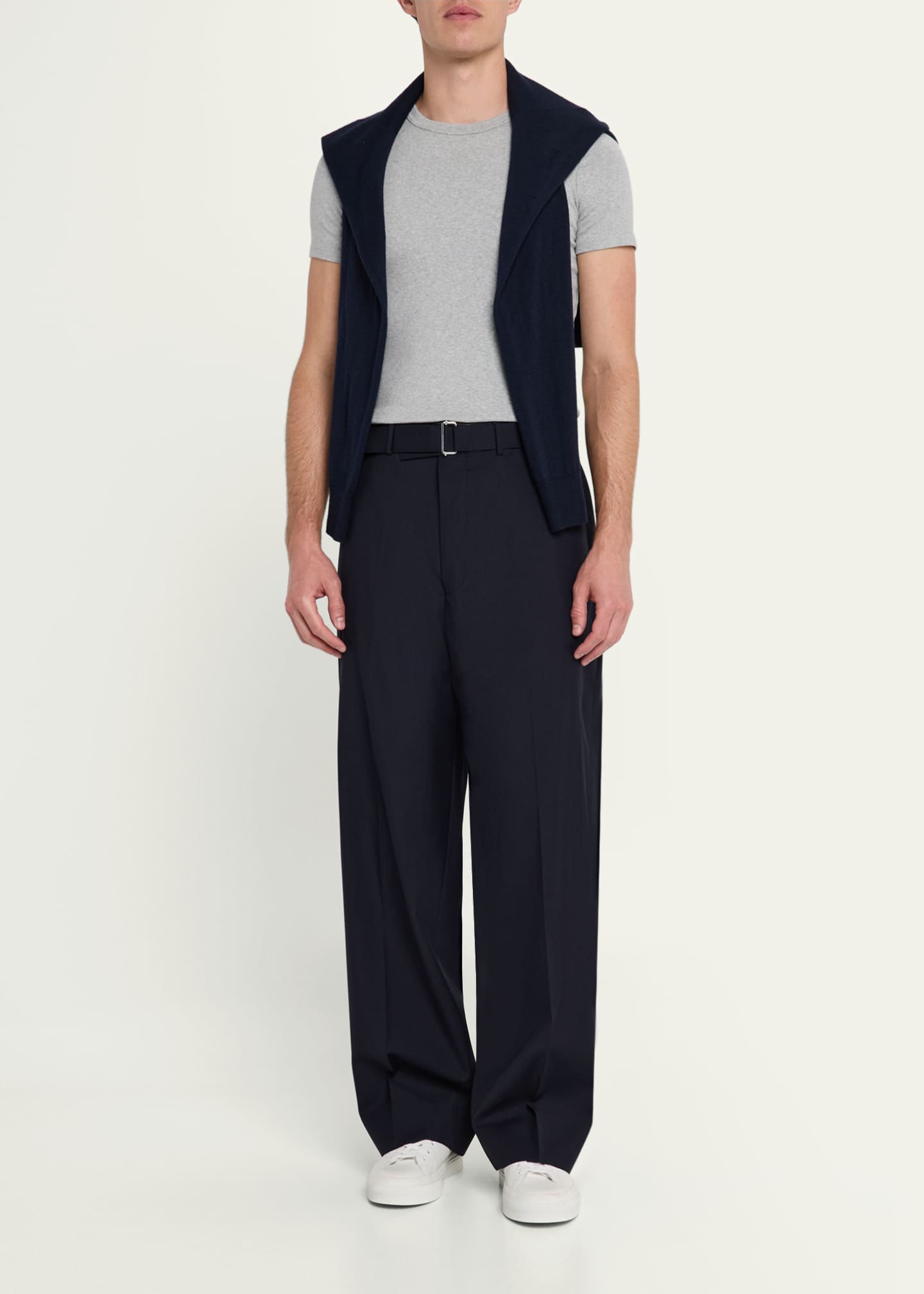 Officine Generale Men's Nash Fresco Wool Pants Image 2 of 5
