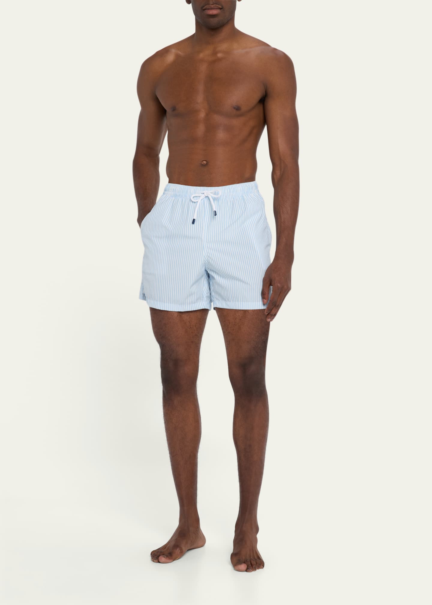 Fedeli Men's Madeira Pinstripe Swim Shorts Image 2 of 4