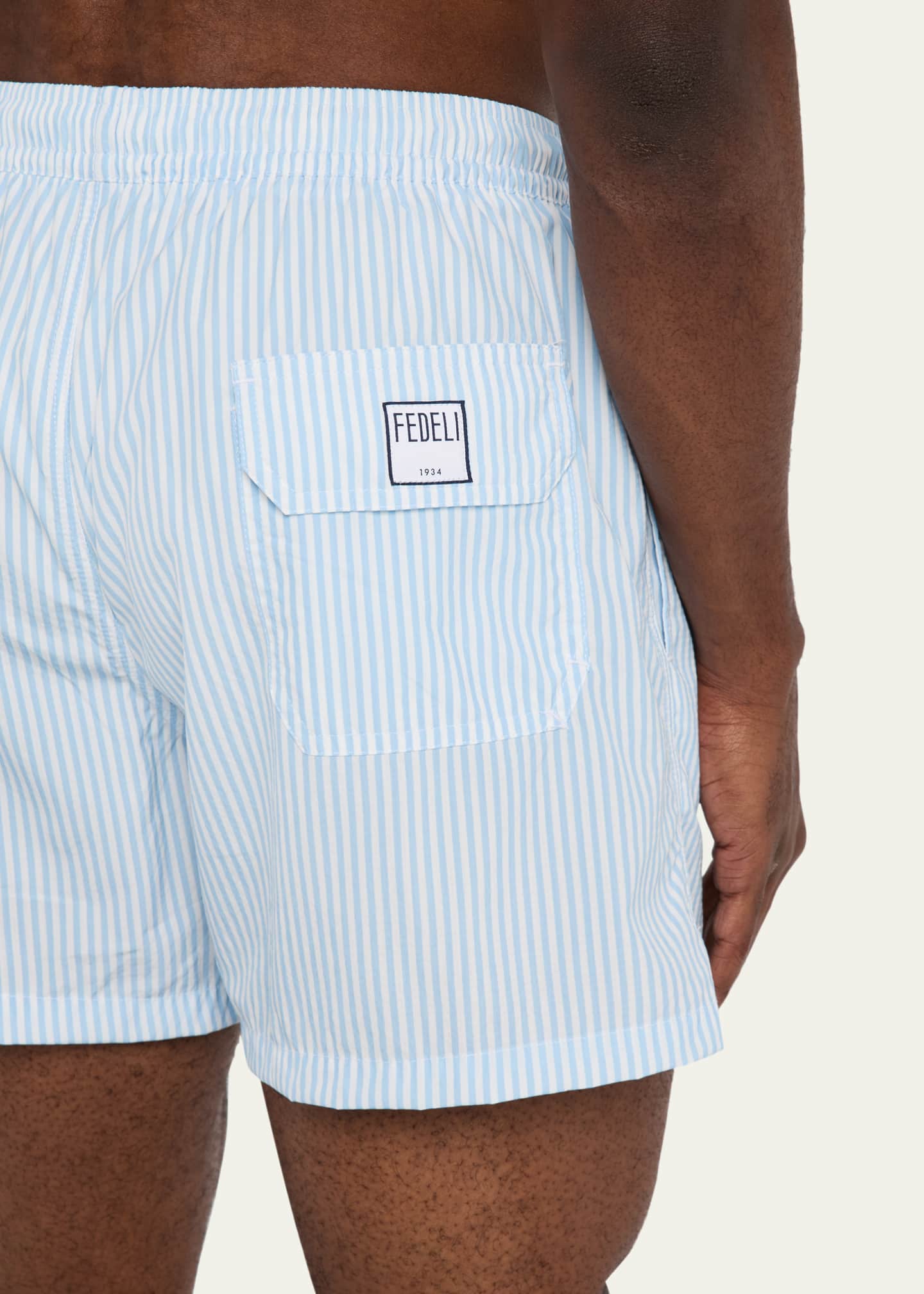 Fedeli Men's Madeira Pinstripe Swim Shorts Image 4 of 4