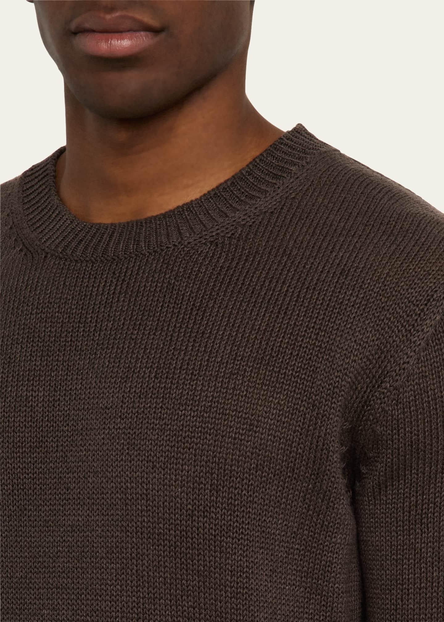 Iris Von Arnim Men's Harwich Linen and Cotton Crewneck Sweater Image 5 of 5
