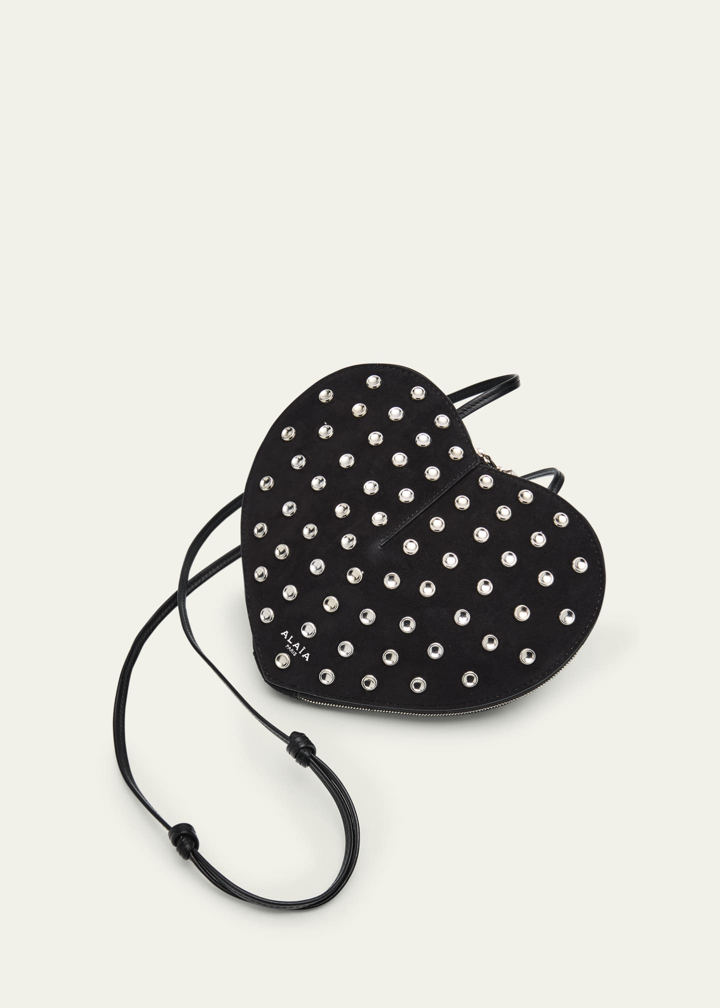 ALAIA Le Coeur Studded Goatskin Crossbody Bag Image 6 of 6