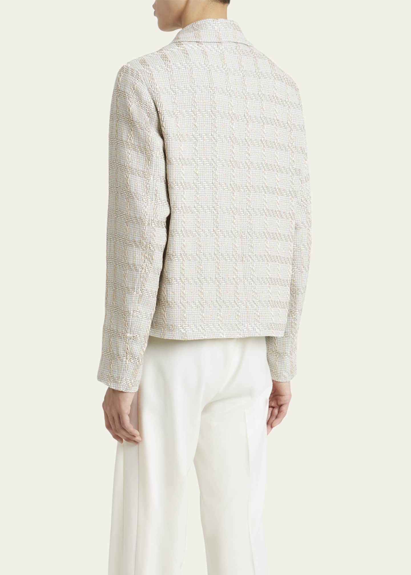 Amiri Men's Boucle Check Blouson Jacket Image 3 of 5