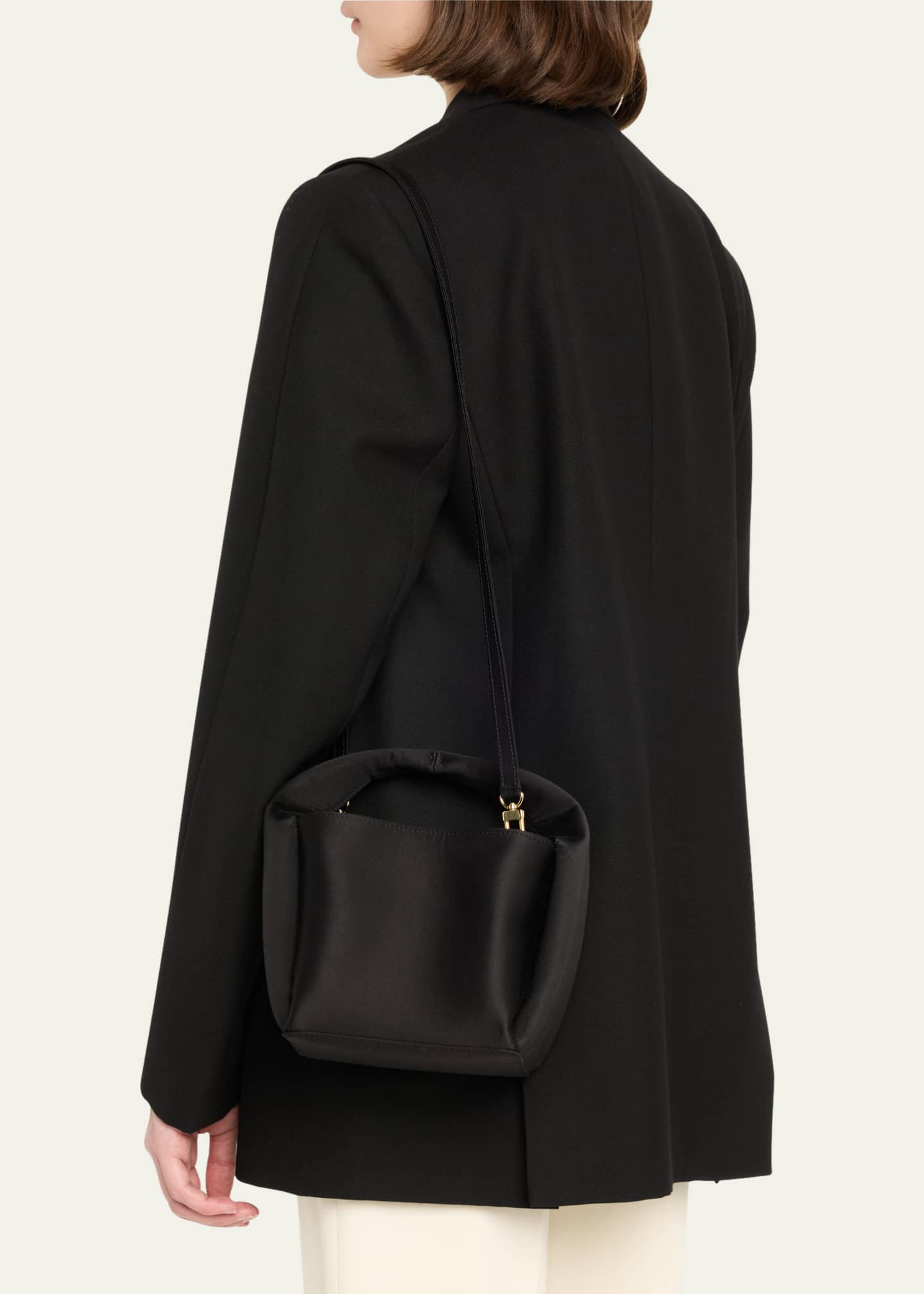 Toteme Petite Satin Bucket Bag Image 2 of 5