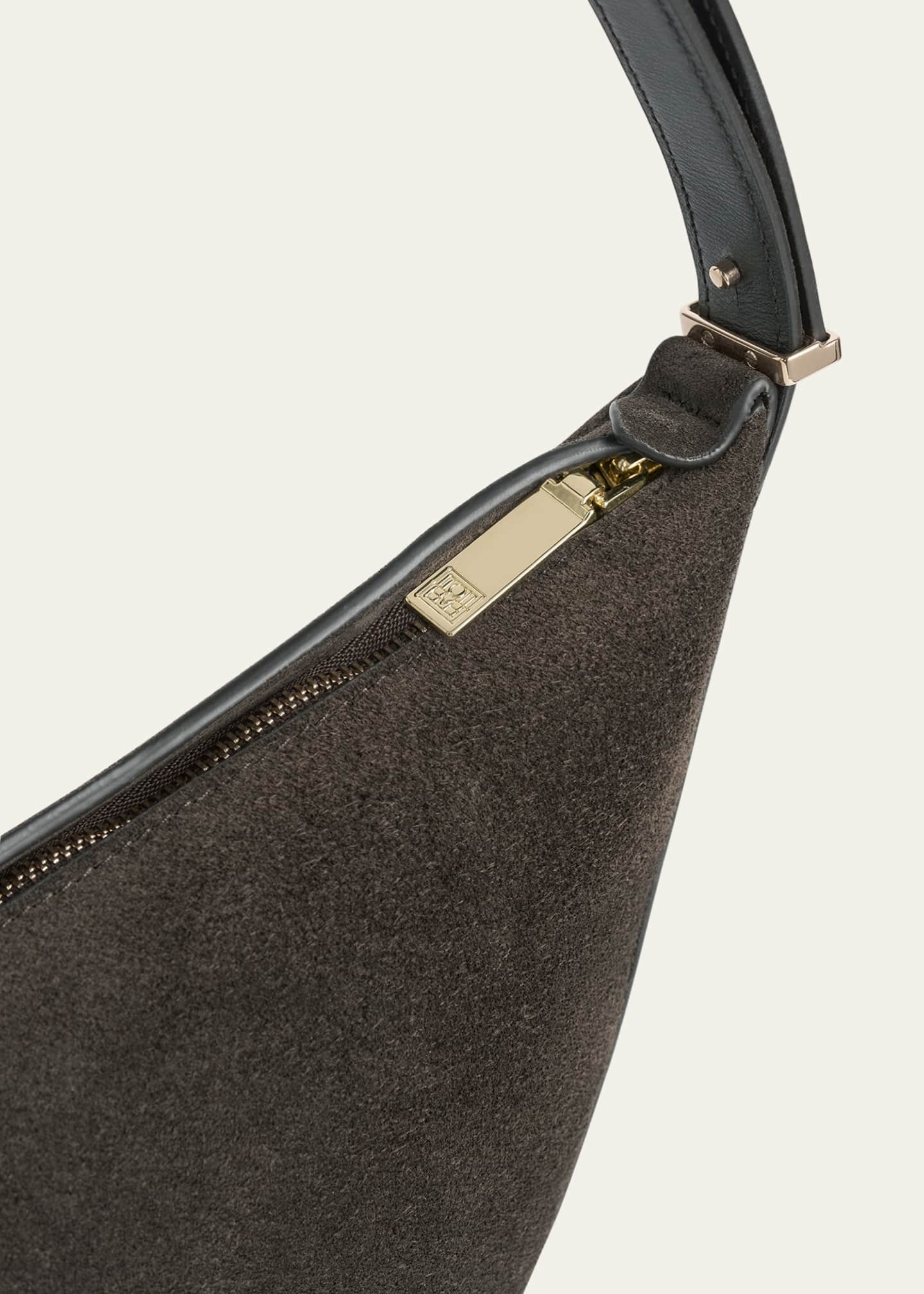 Toteme Scooped Sling Suede Shoulder Bag Image 4 of 4