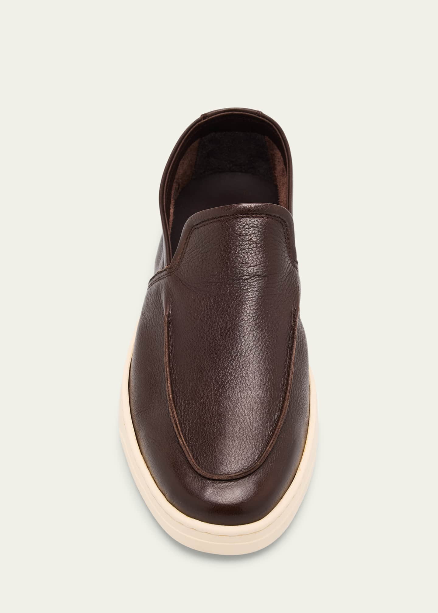 Bergdorf Goodman Men's Buffalo Leather Hybrid Sneaker Loafers Image 6 of 6