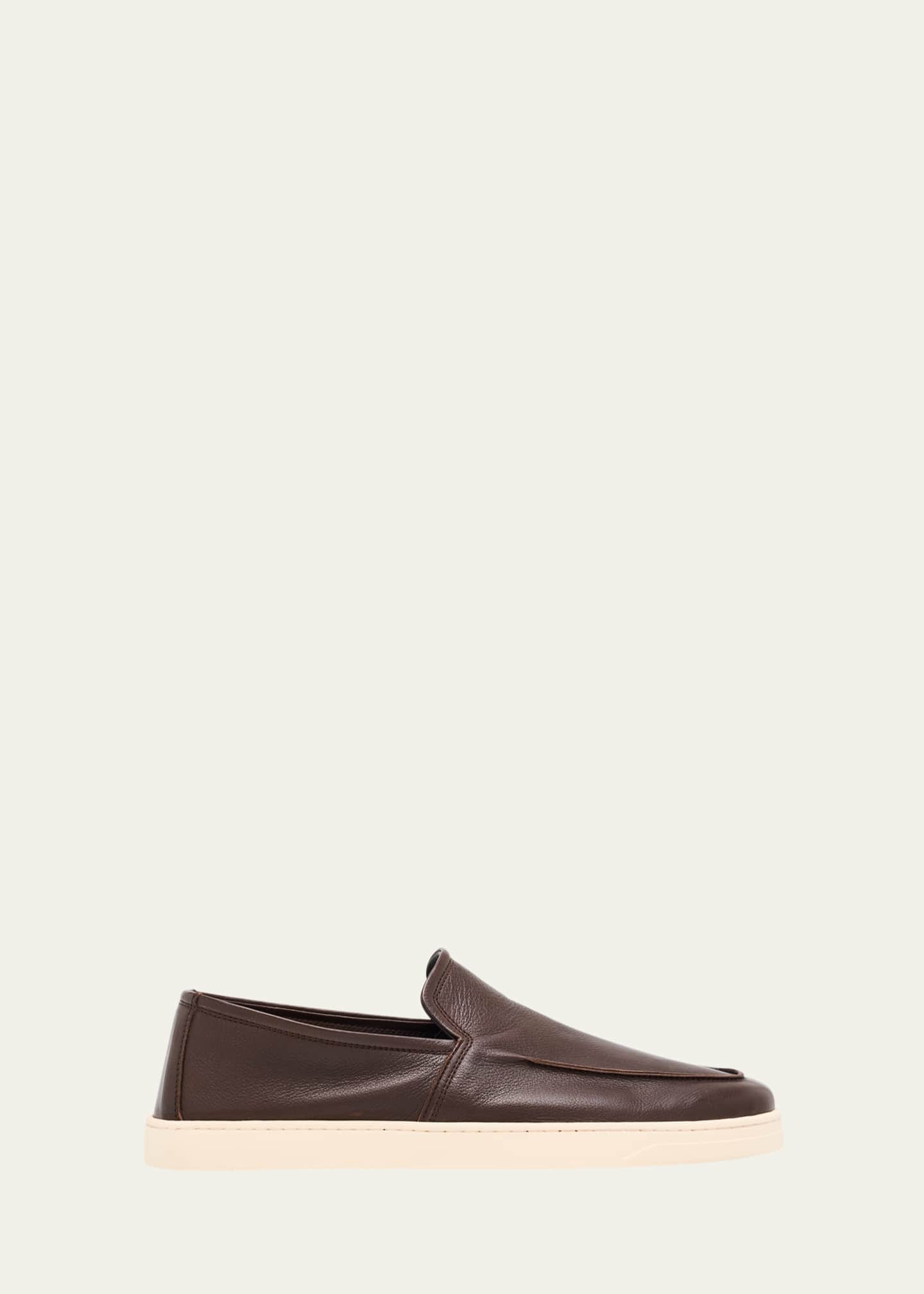 Bergdorf Goodman Men's Buffalo Leather Hybrid Sneaker Loafers Image 1 of 6