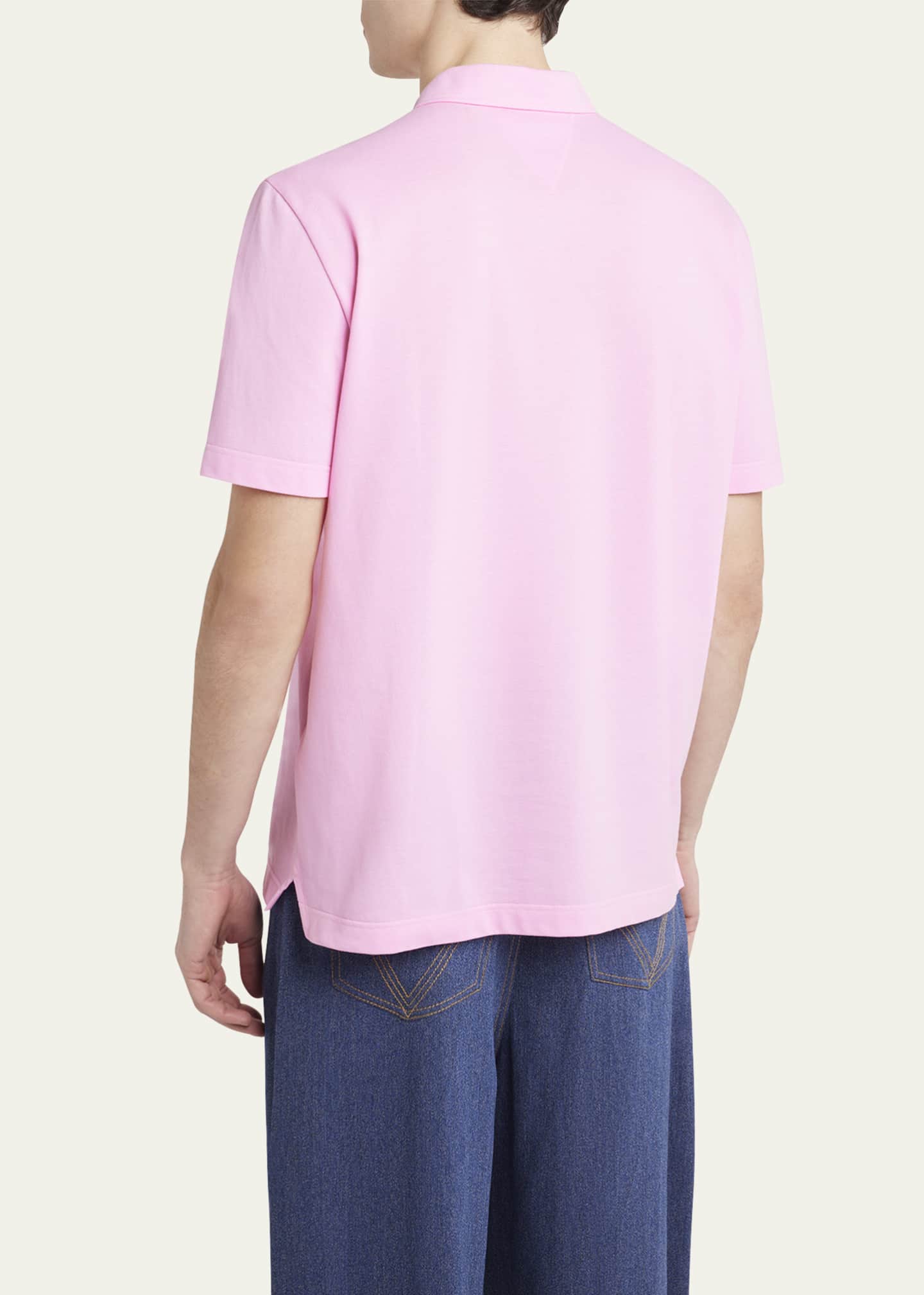 Bottega Veneta Men's Pique Classic Polo Shirt Image 3 of 5