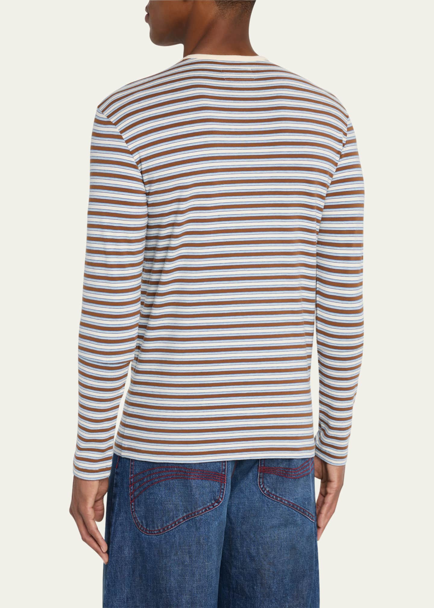 ERL Men's Striped Jersey T-Shirt Image 3 of 5