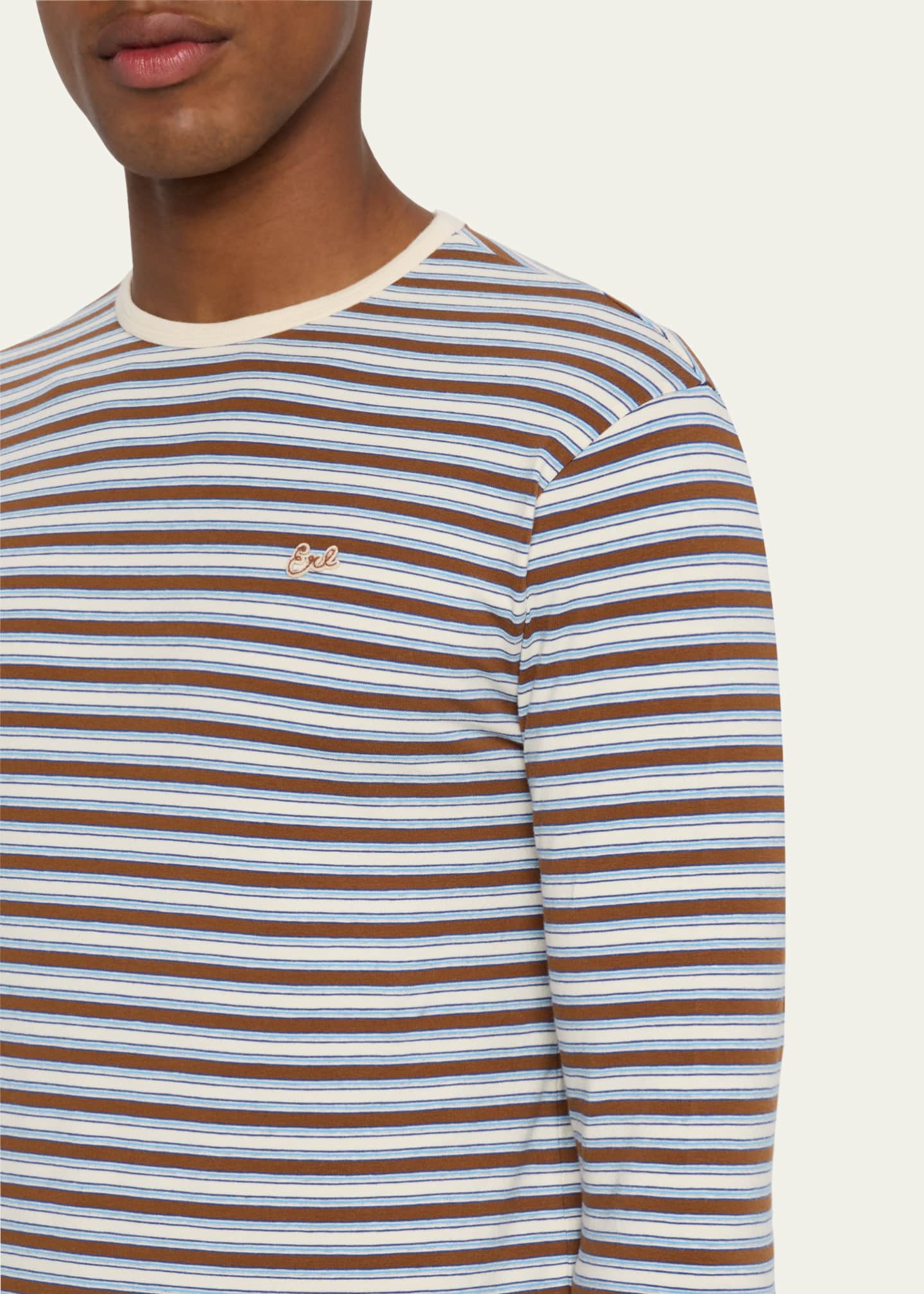 ERL Men's Striped Jersey T-Shirt Image 5 of 5