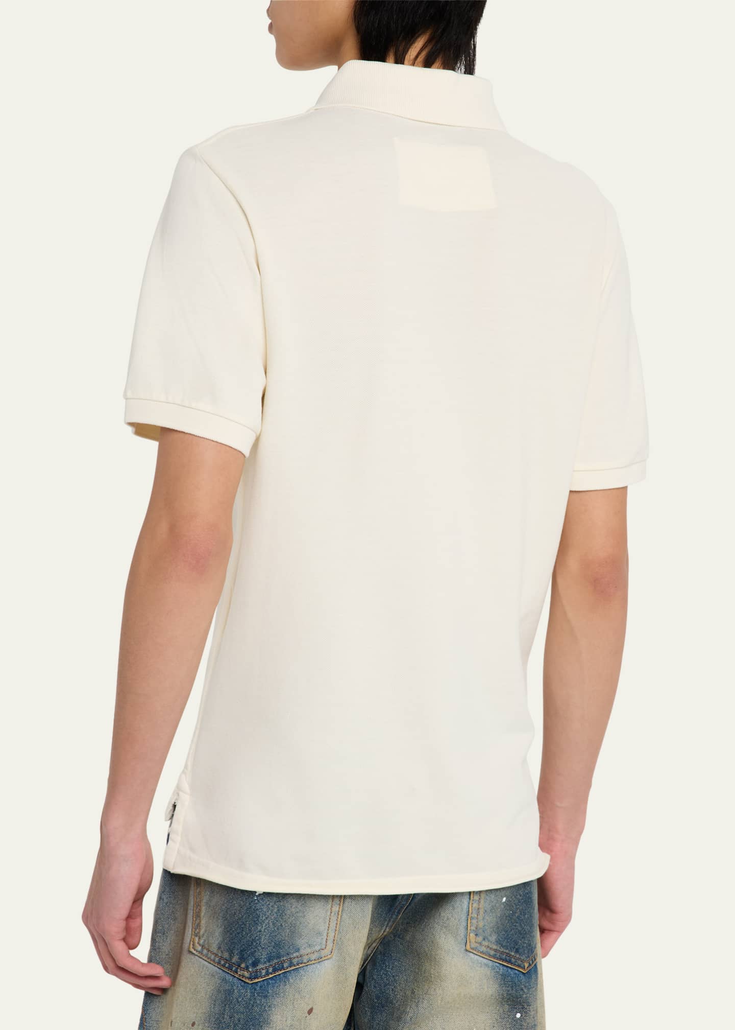 ERL Men's Script Logo Polo Shirt Image 3 of 5