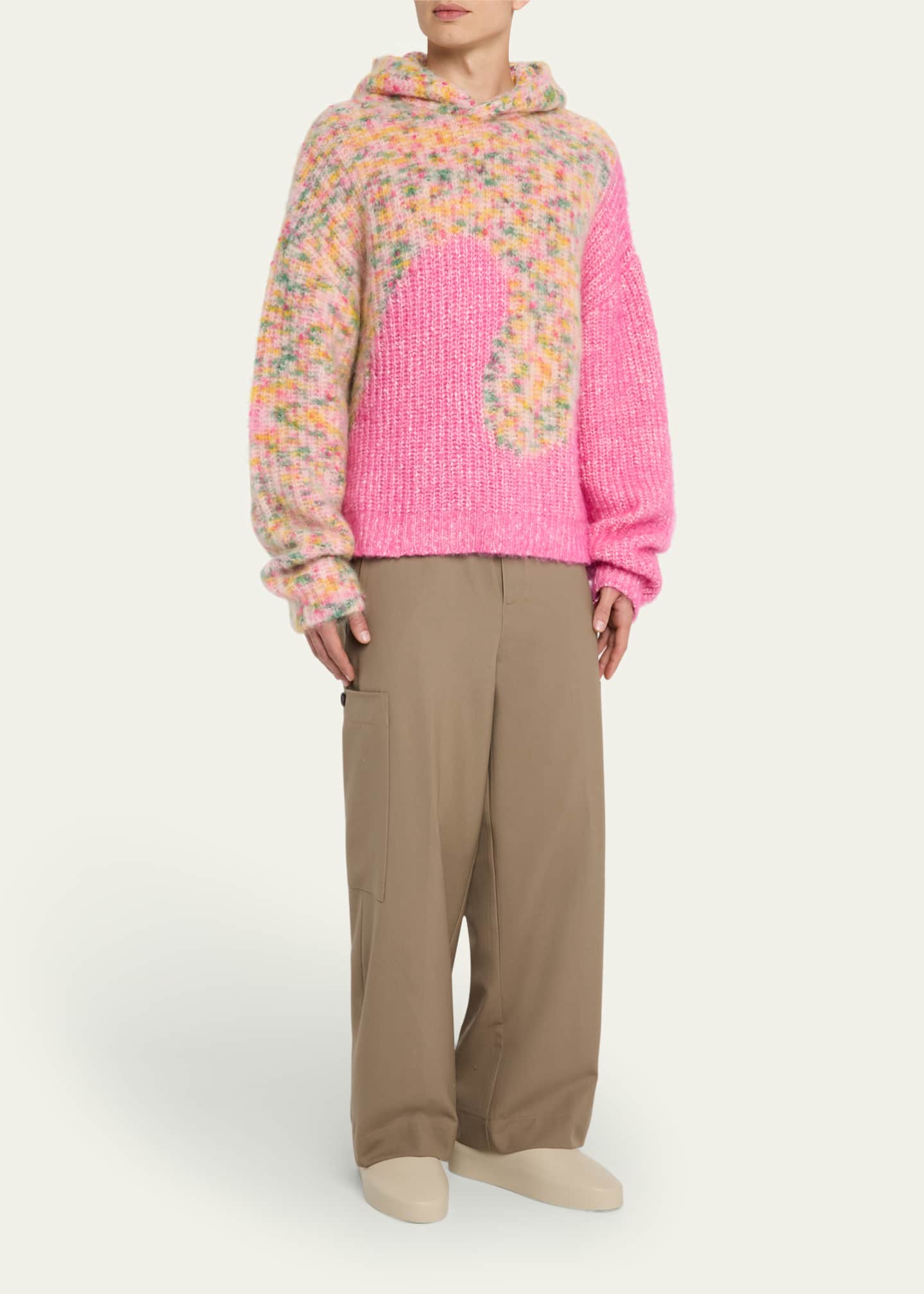 ERL Men's Multicolor Swirl Hooded Sweater Image 2 of 5