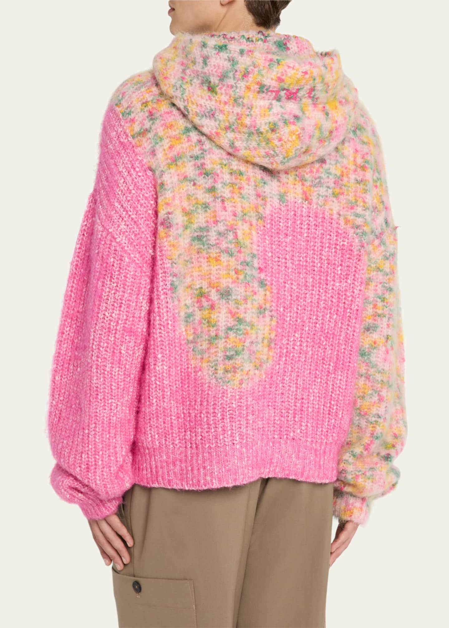 ERL Men's Multicolor Swirl Hooded Sweater Image 3 of 5