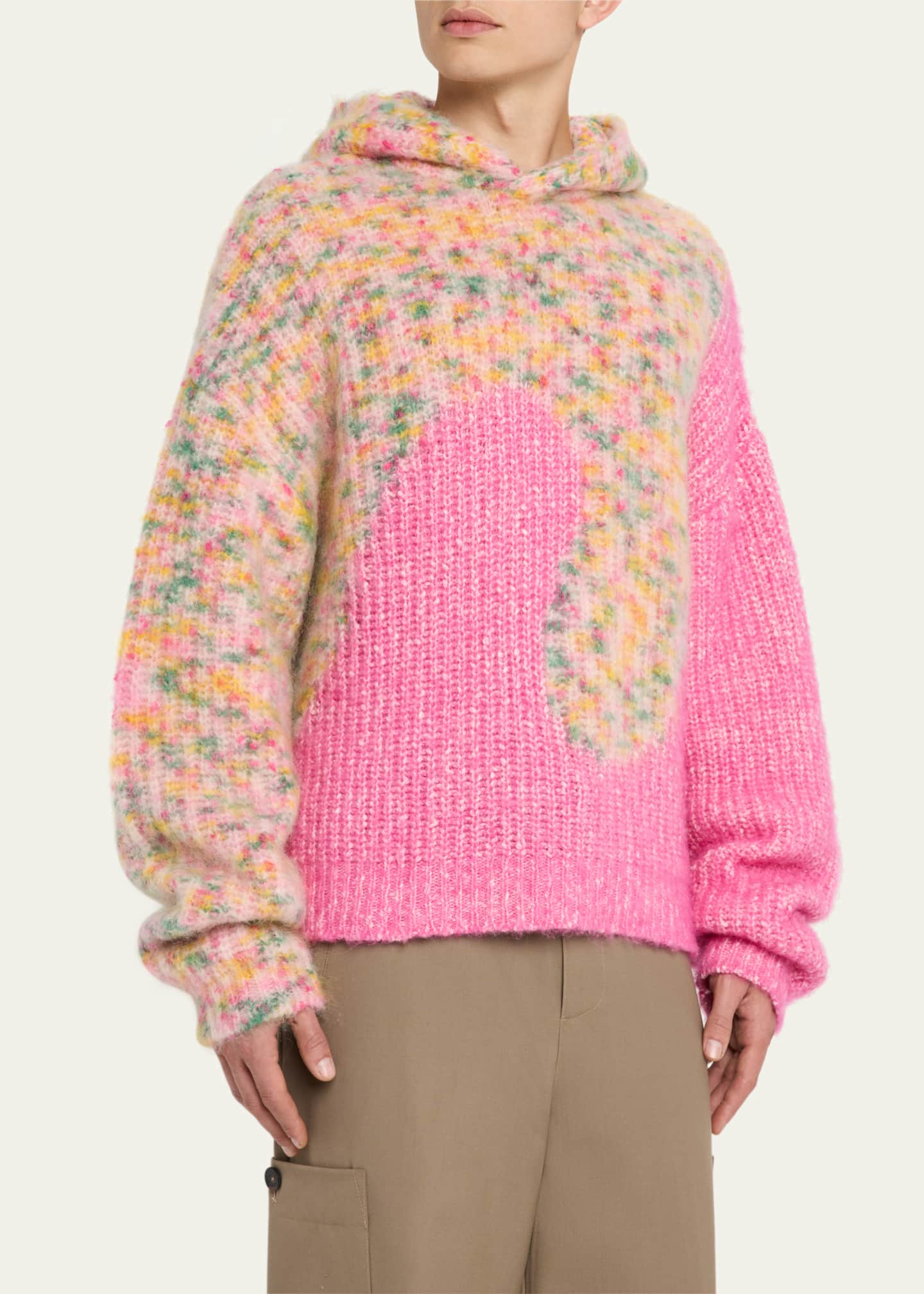 ERL Men's Multicolor Swirl Hooded Sweater Image 4 of 5
