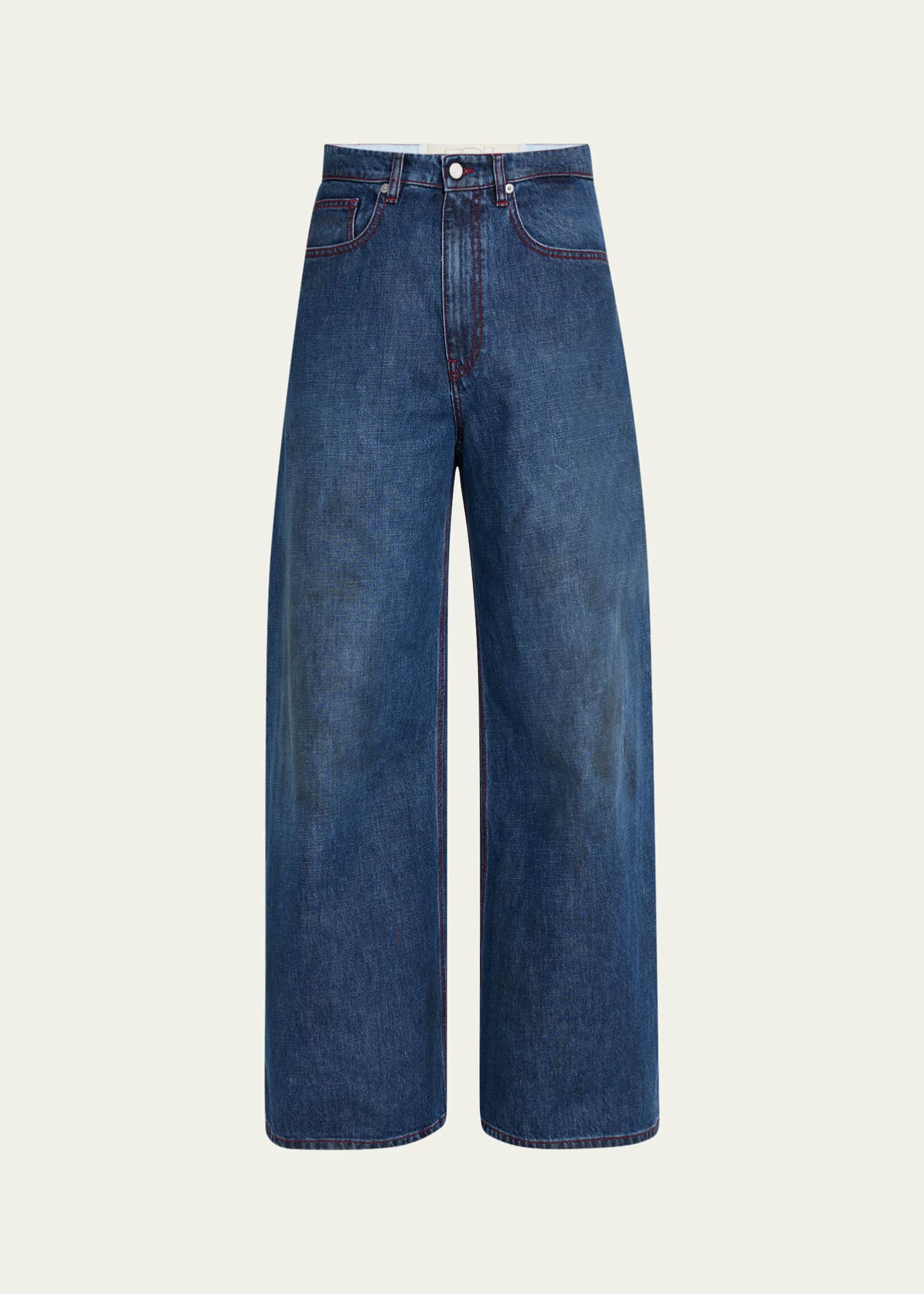 ERL Men's Indiana Baggy Jeans Image 1 of 5