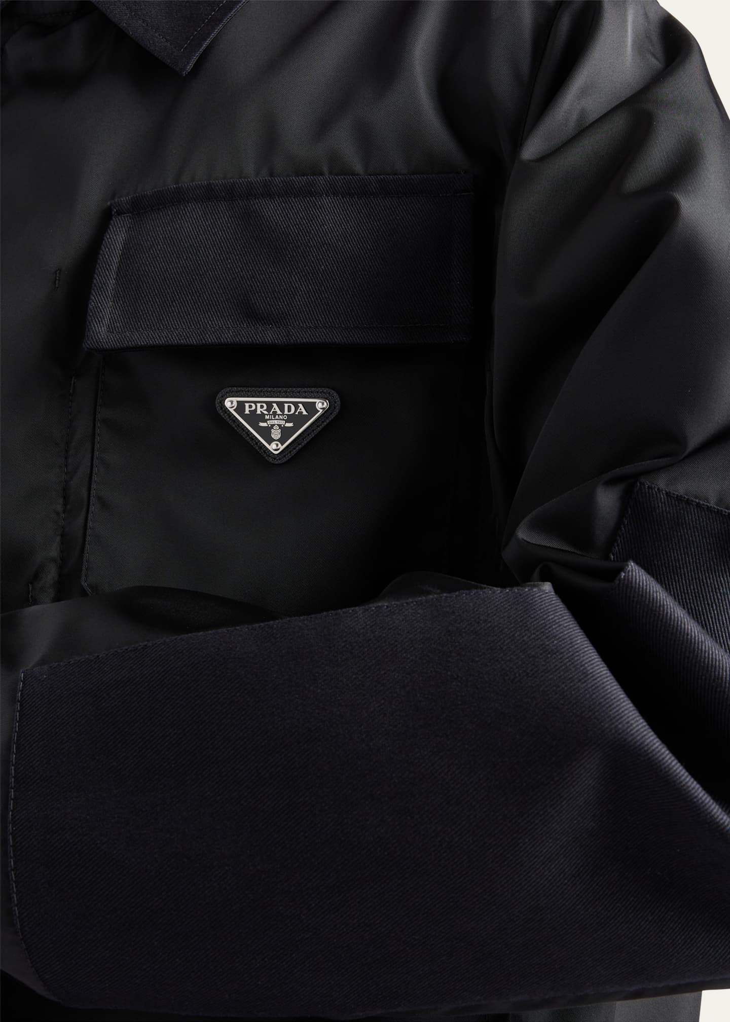 Prada Men's Cropped Re-Nylon Jacket Image 4 of 4