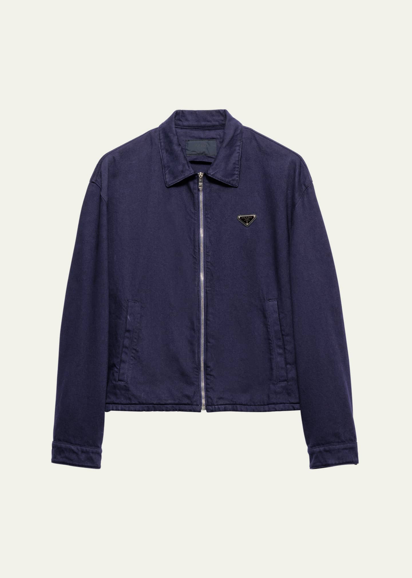 Prada Men's Old Denim Zip Jacket Image 1 of 4