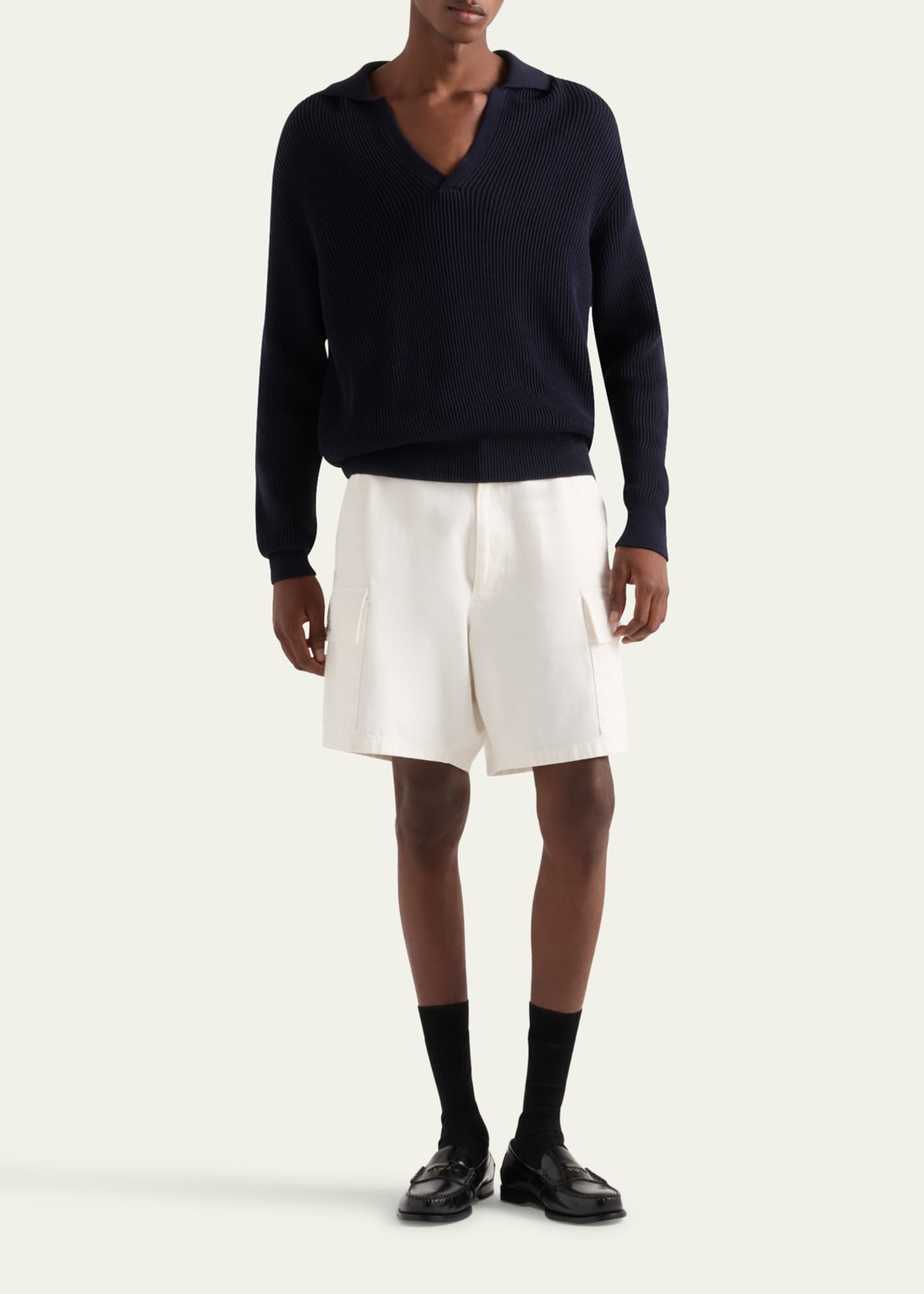 Prada Men's Denim Bermuda Shorts Image 2 of 5