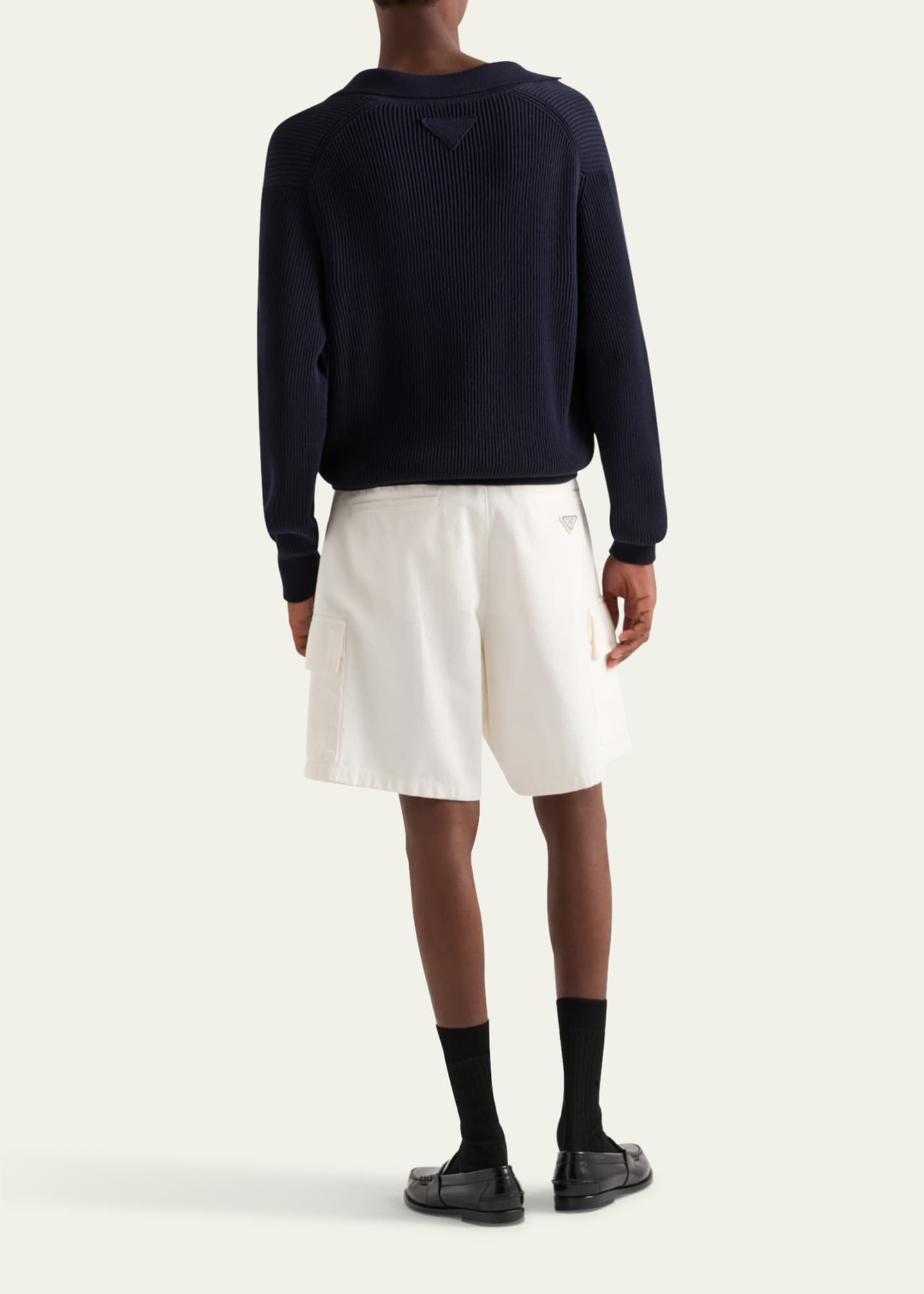 Prada Men's Denim Bermuda Shorts Image 3 of 5