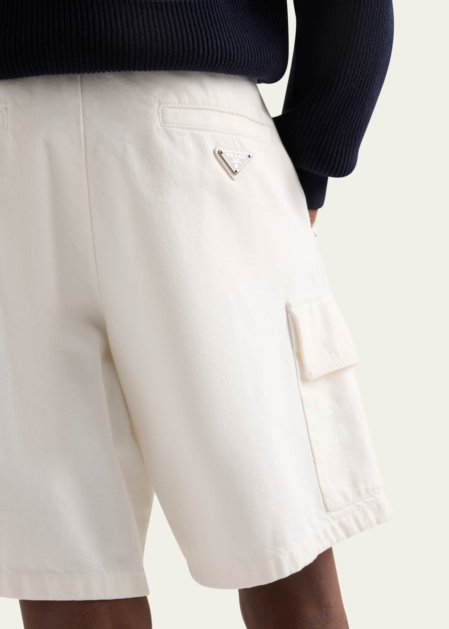 Prada Men's Denim Bermuda Shorts Image 5 of 5
