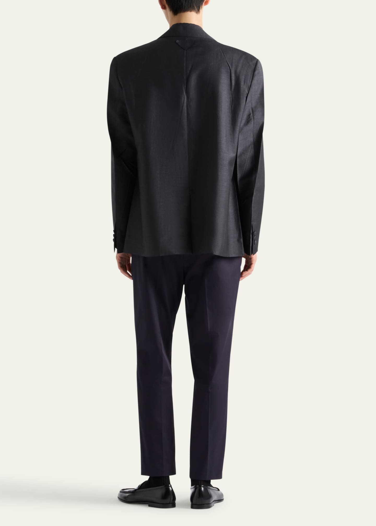 Prada Men's Pleated Twill Pants Image 3 of 4