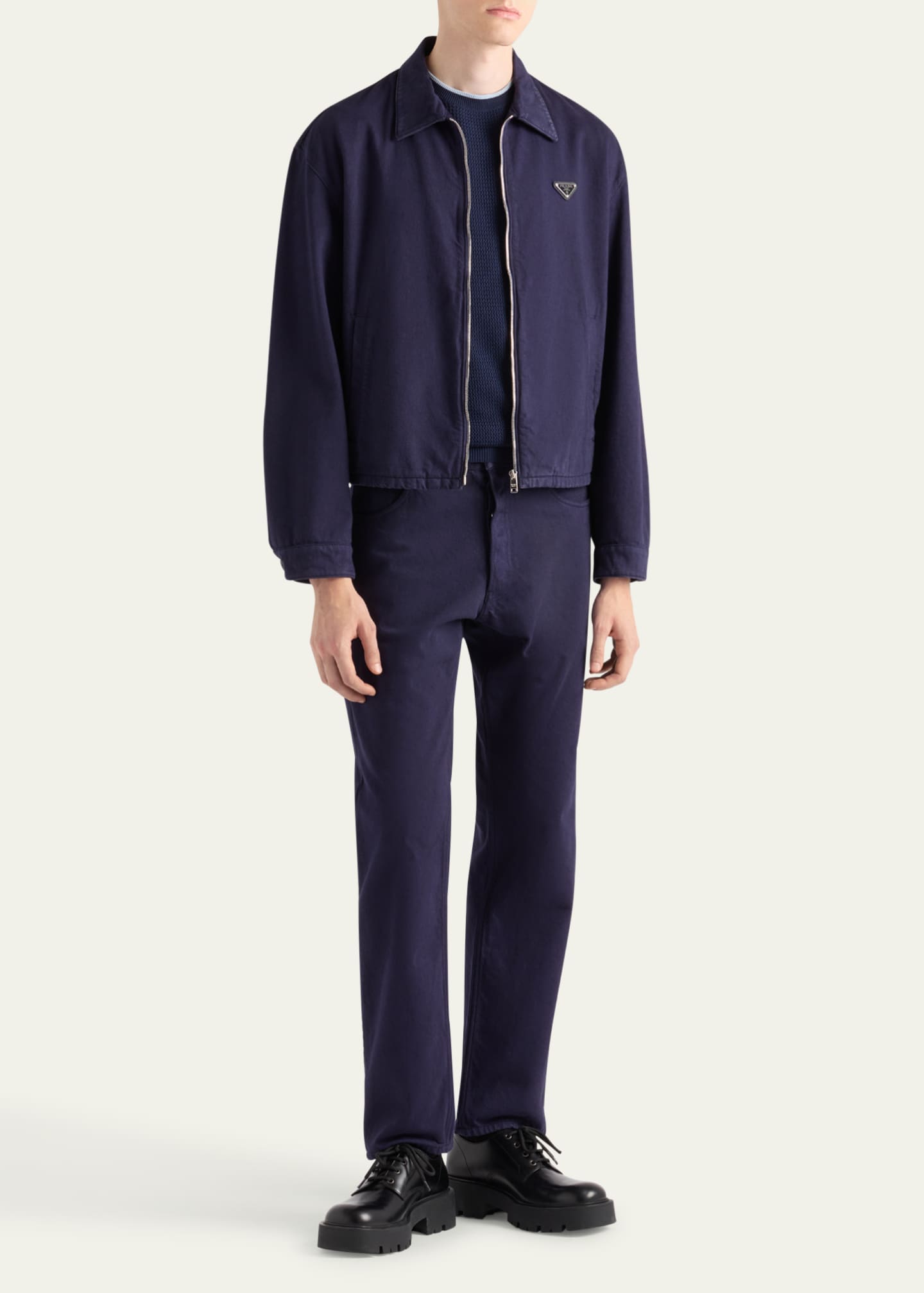 Prada Men's Royal Old Denim Jeans Image 2 of 5