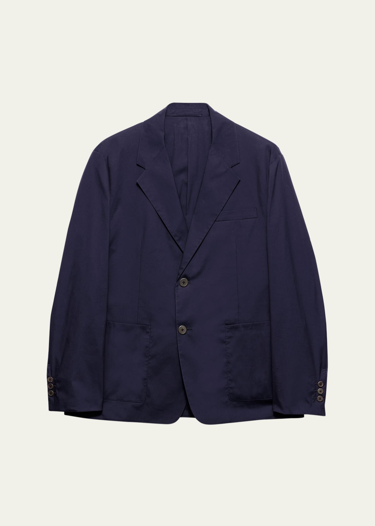 Prada Men's Solid Stretch Poplin Blazer - Bergdorf Goodman
