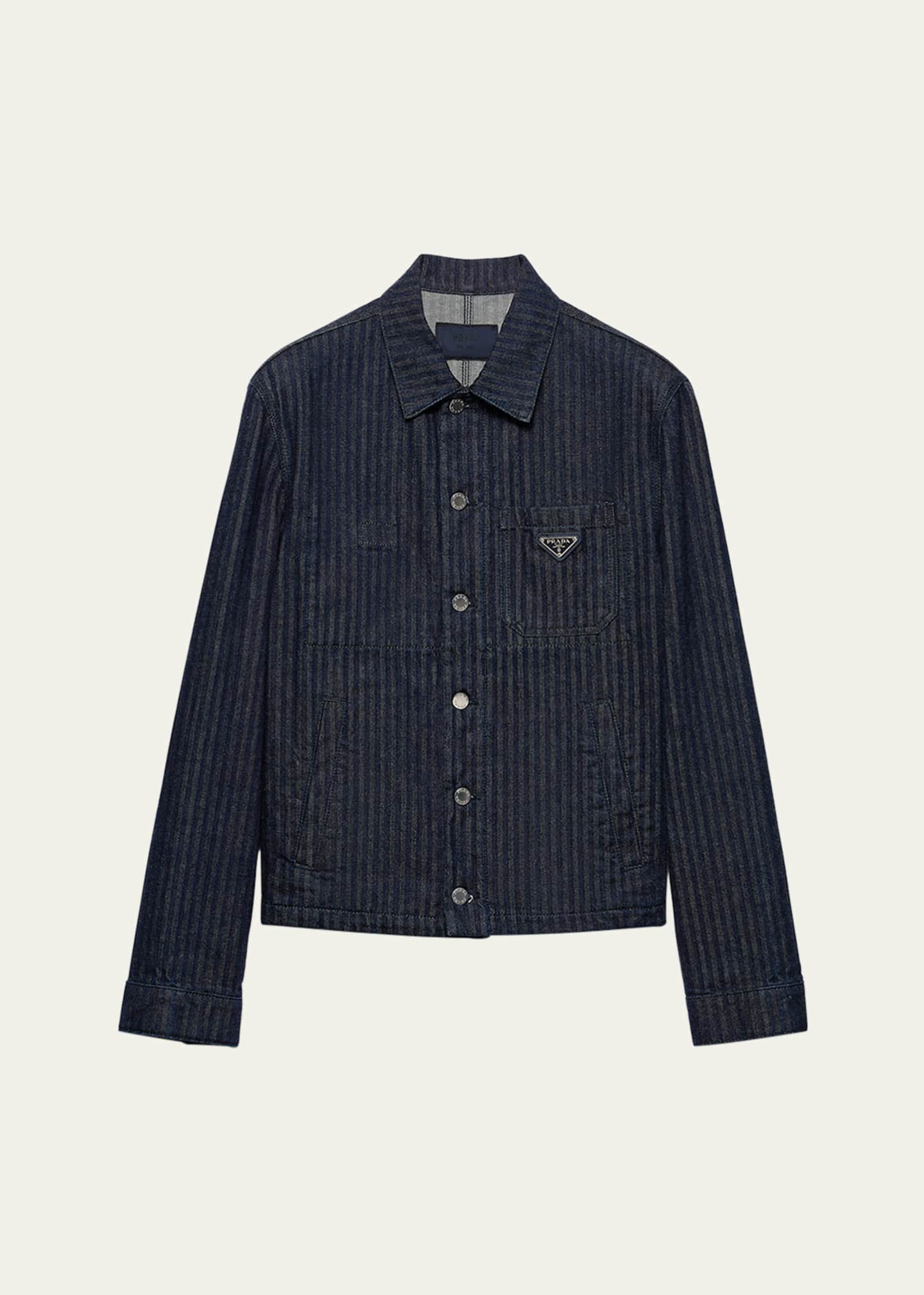 PRADA＊Chevron denim blouson jacket デニムジャケット＊送料込 0400022381614_BLACK?wid=600&
