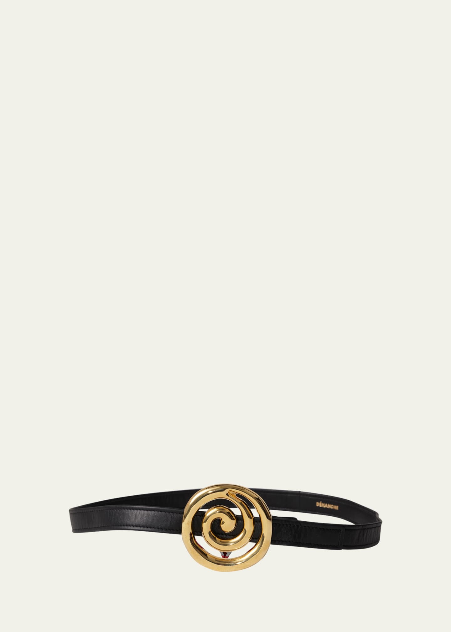 Dehanche Koru Skinny Leather Belt Image 1 of 2