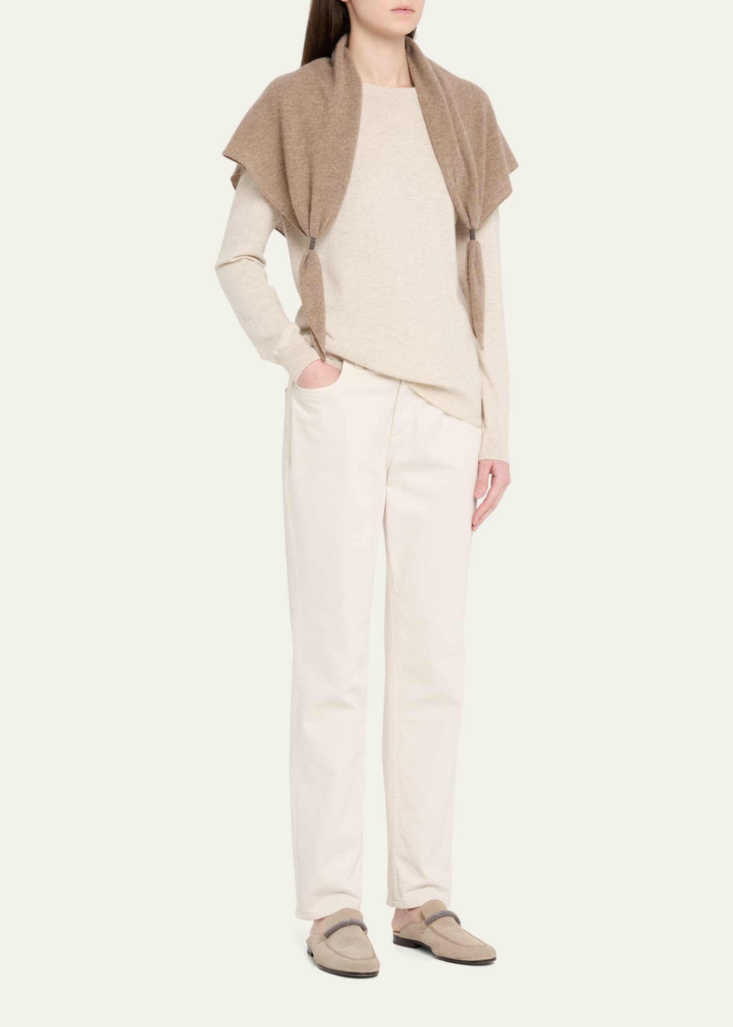 Brunello Cucinelli Cashmere Bandana Scarf - Bergdorf Goodman