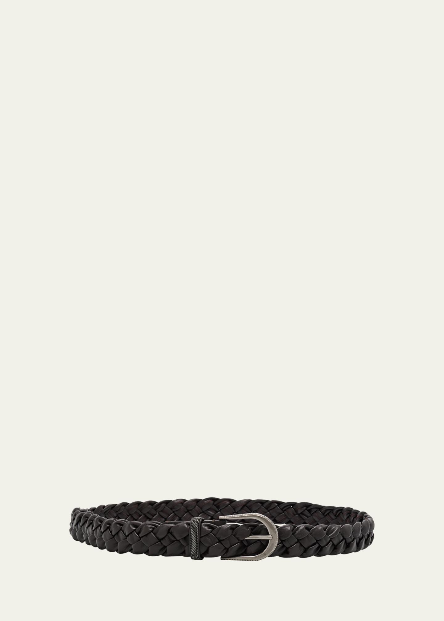 NWT Brunello Cucinelli tie leather belt in black? for Woman in | Brunello Cucinelli main image 3
