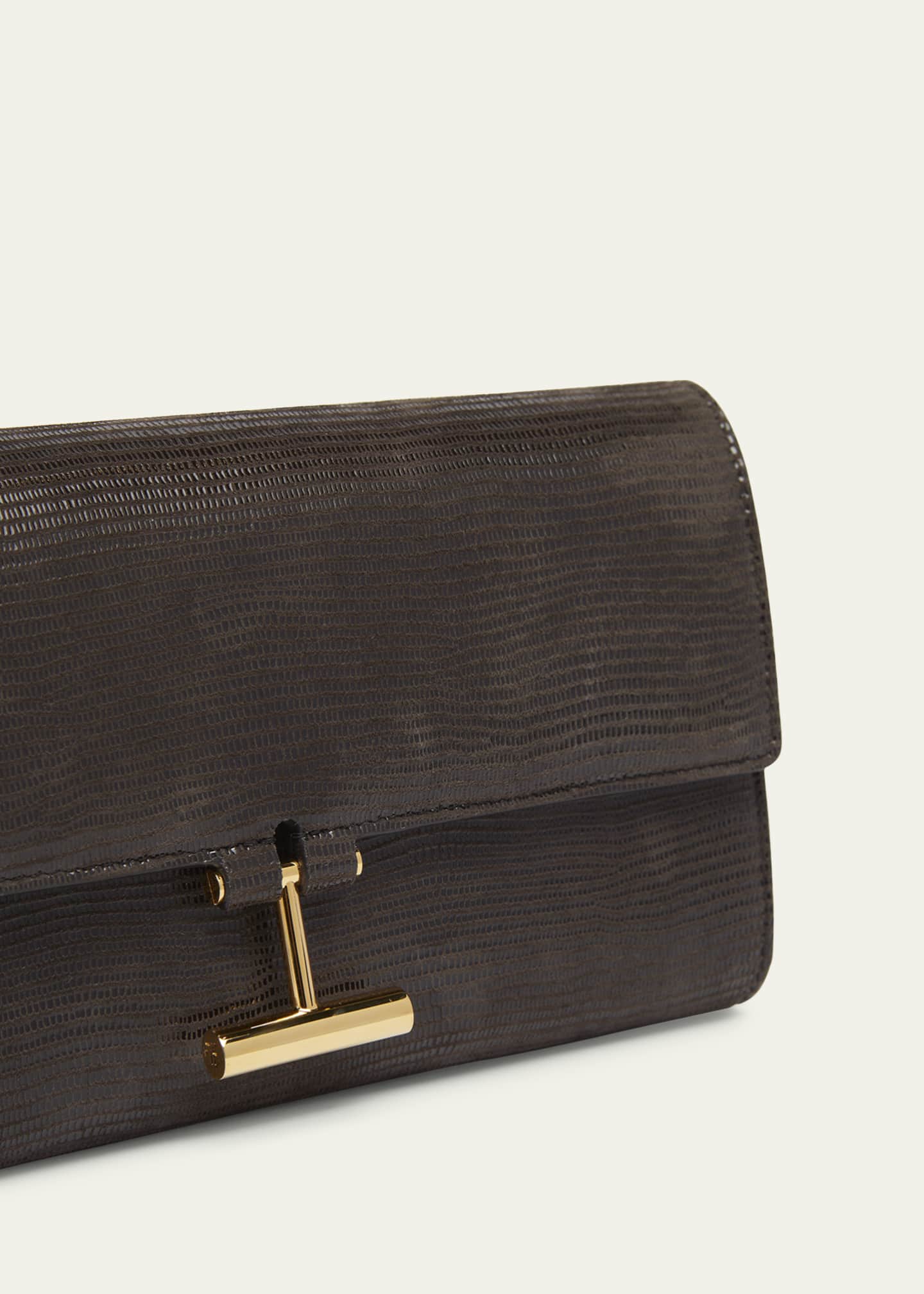 TOM FORD Tara Pouch Wristlet in Lizard-Embossed Leather Image 6 of 6